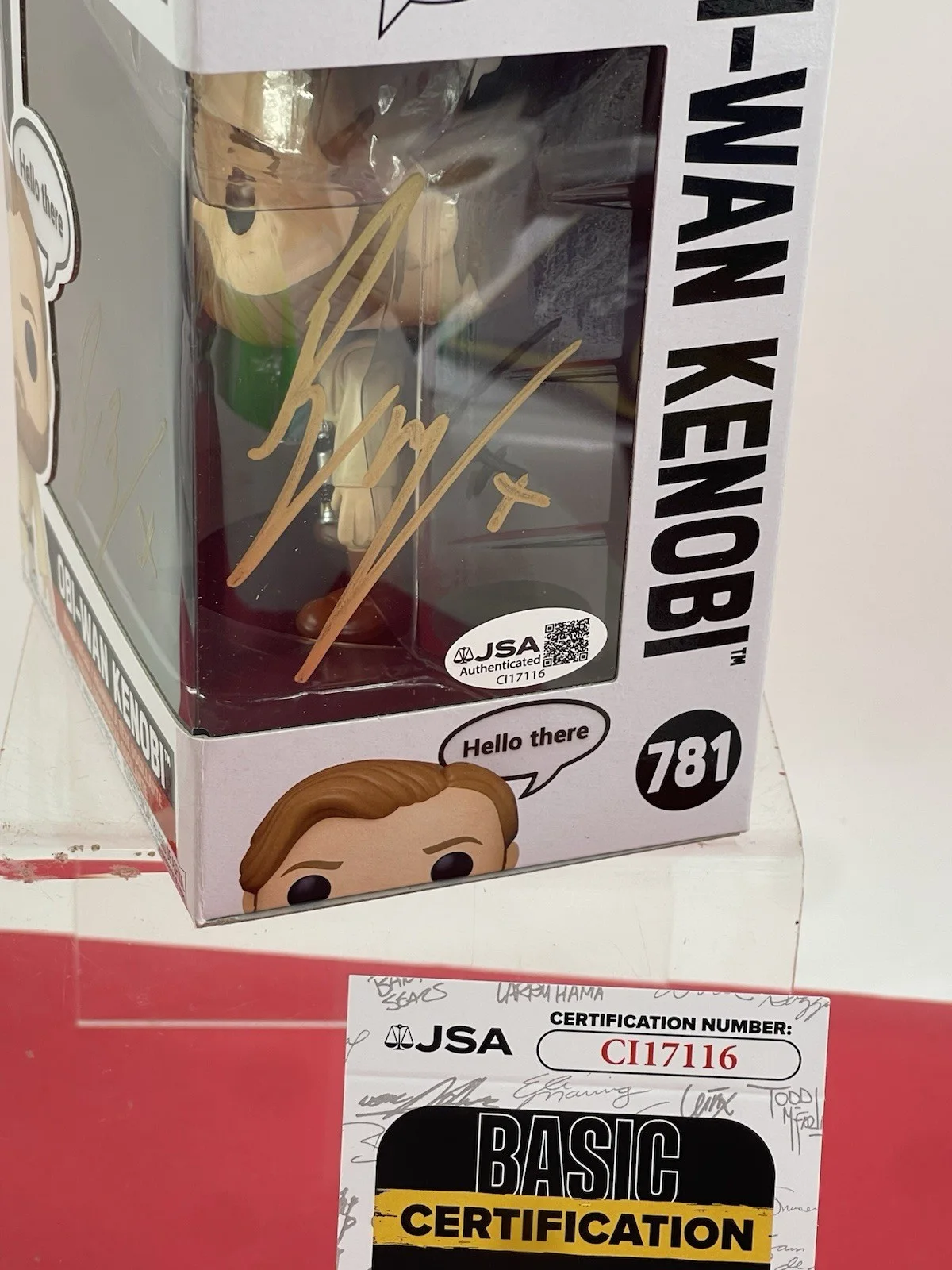 Ewan McGregor — Funko Pop Ewan McGregor signed OBI-WAN KENOBI #781 JSA Certified, image 3