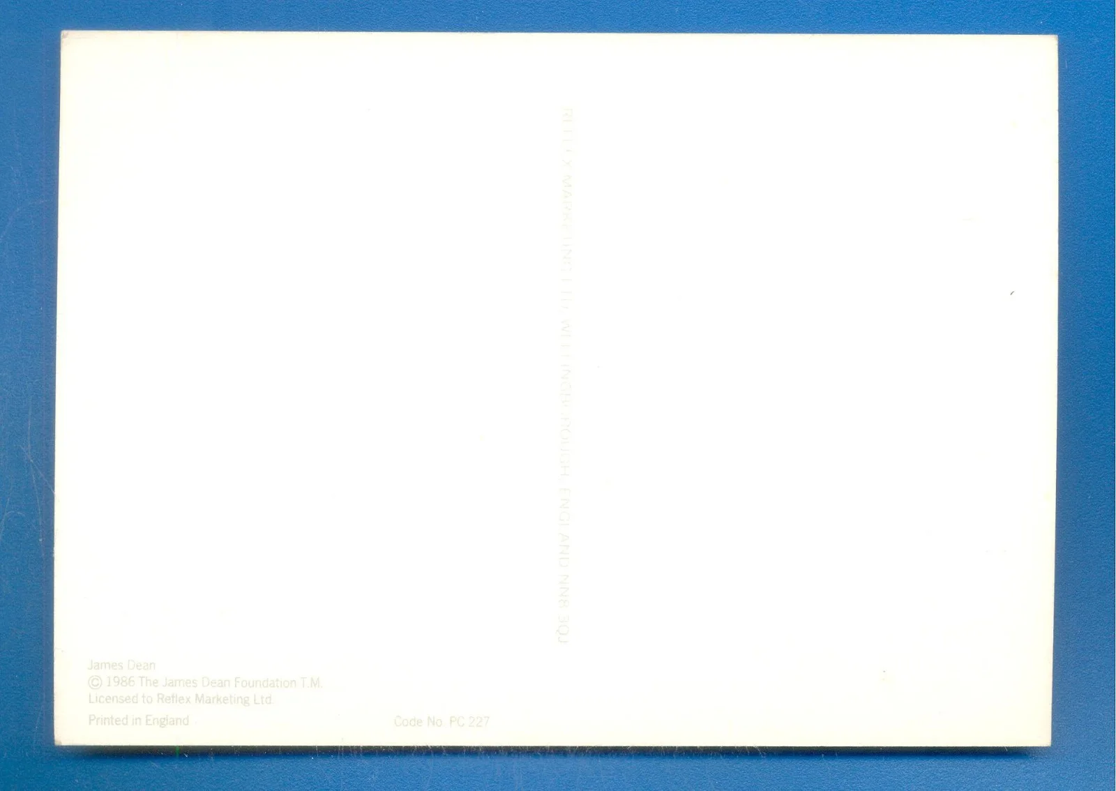 JAMES DEAN.POSTCARD PUBLISHED 1985.(E), image 2