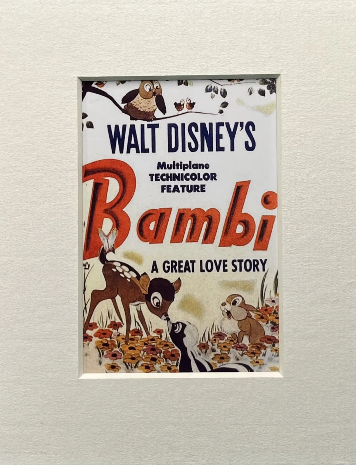 BAMBI. . . 35mm Film Cell Mounted Display, image 2
