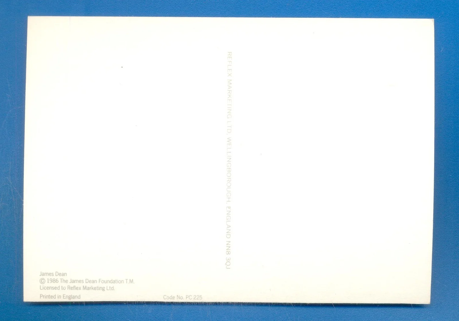 JAMES DEAN.POSTCARD PUBLISHED 1986 (A), image 2
