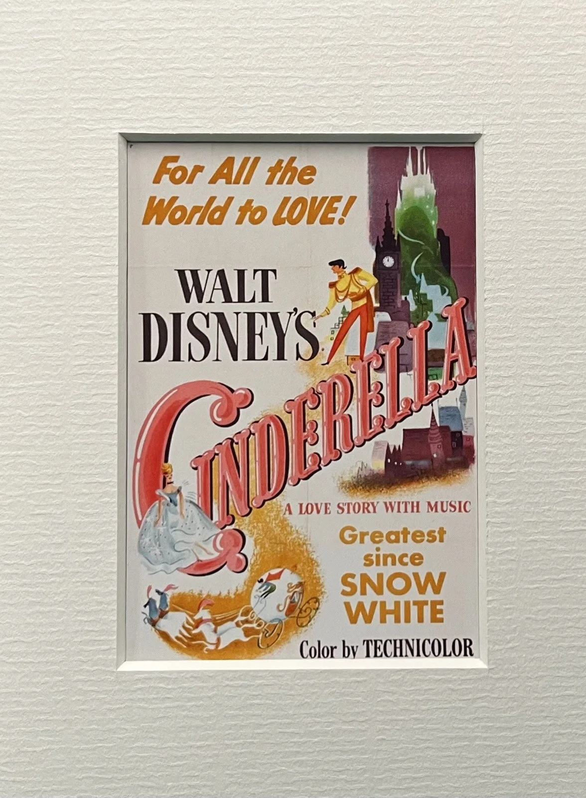 CINDERELLA. . . . 35mm Film Cell Mounted Display, image 2