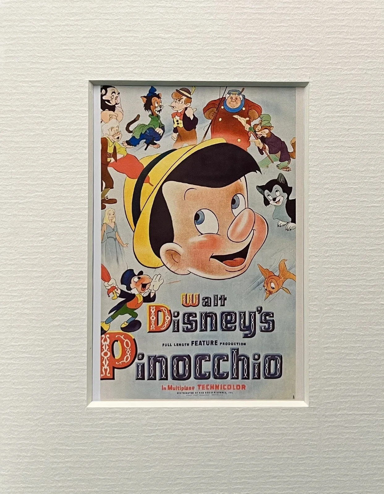 PINNOCCHIO. . . . 35mm Film Cell Mounted Display, image 2