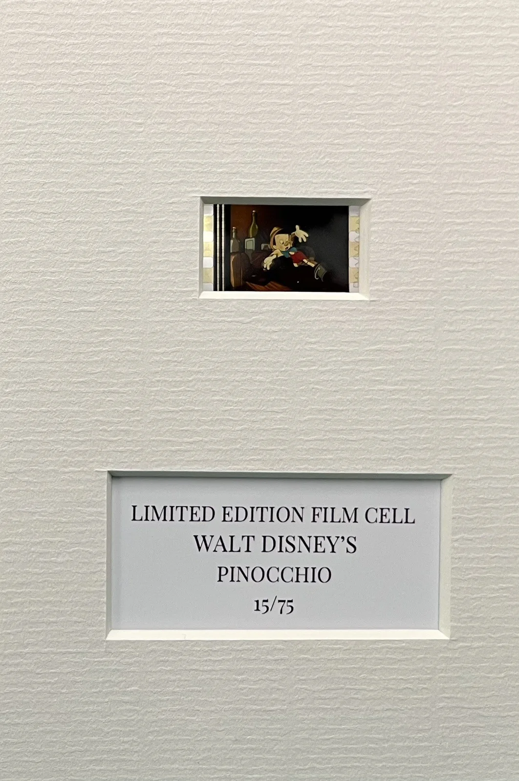 PINNOCCHIO. . . . 35mm Film Cell Mounted Display, image 3