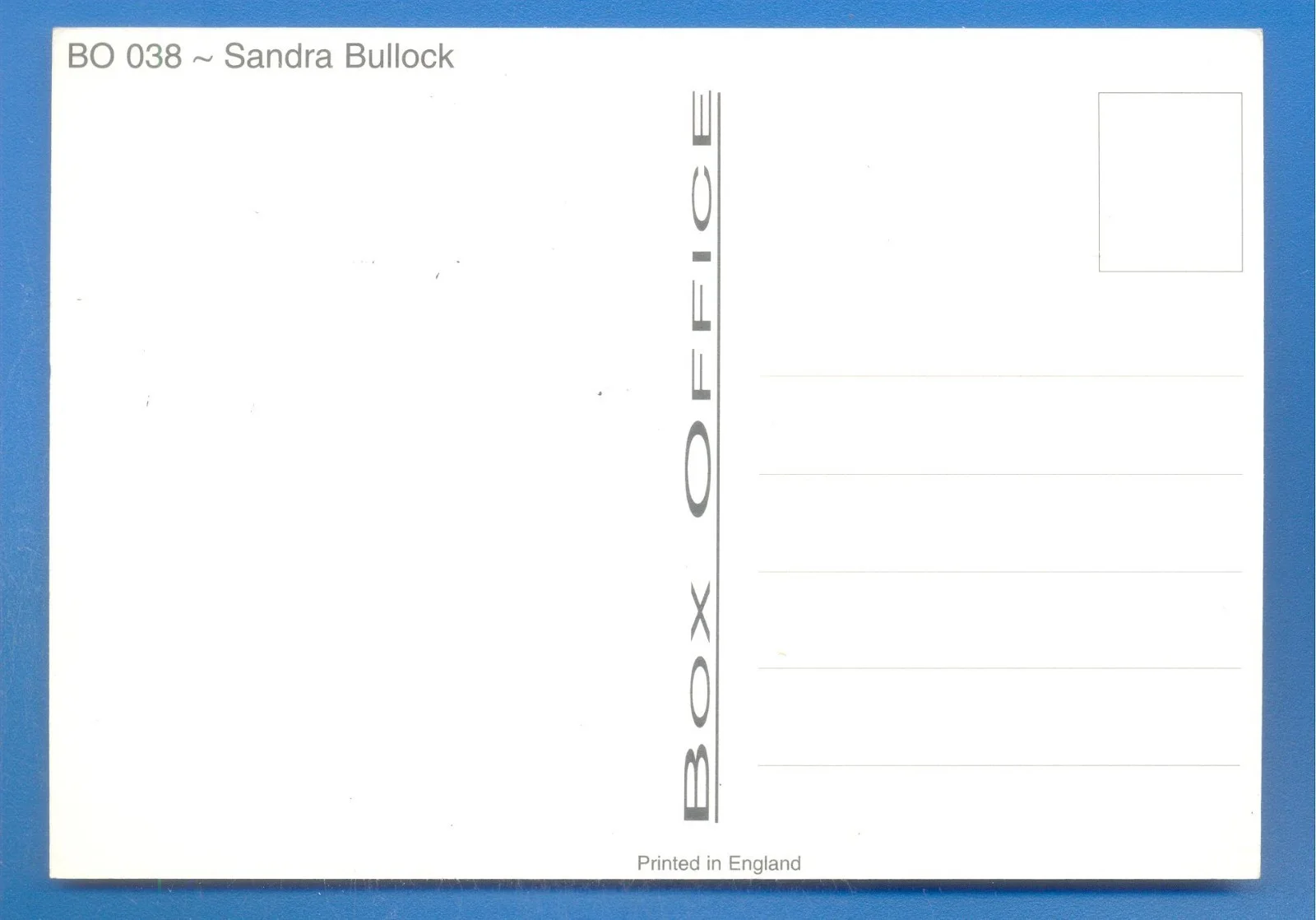 SANDRA BULLOCK.POSTCARD (A), image 2