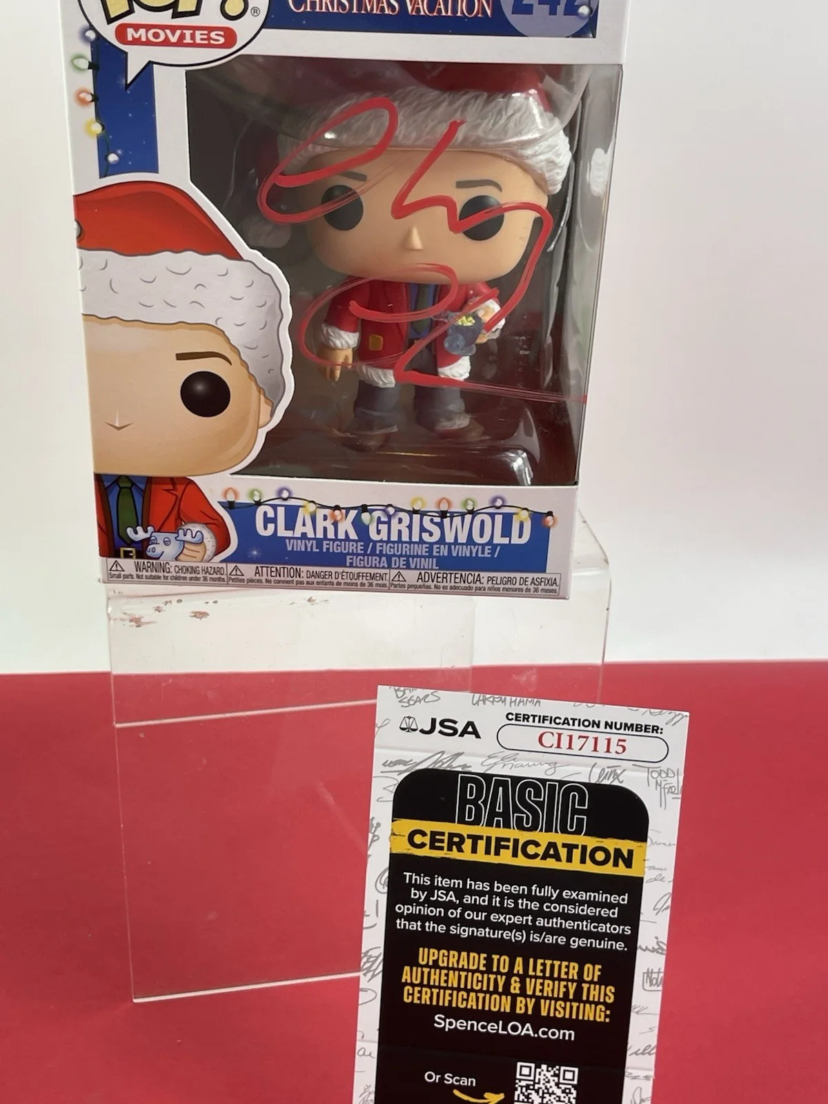 Chevy Chase — Chevy Chase Autographed 'Christmas Vacation' Funko Pop #242 JSA Certified, изображение 2