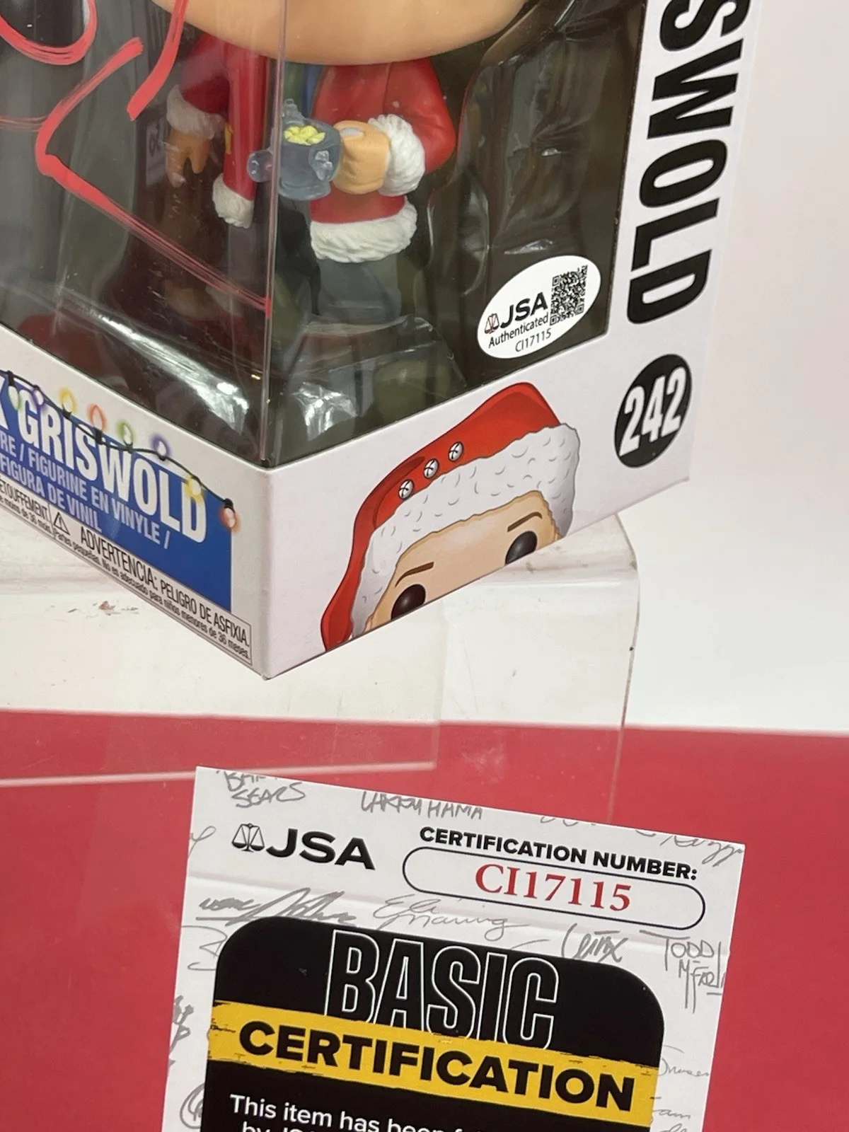 Chevy Chase — Chevy Chase Autographed 'Christmas Vacation' Funko Pop #242 JSA Certified, изображение 5