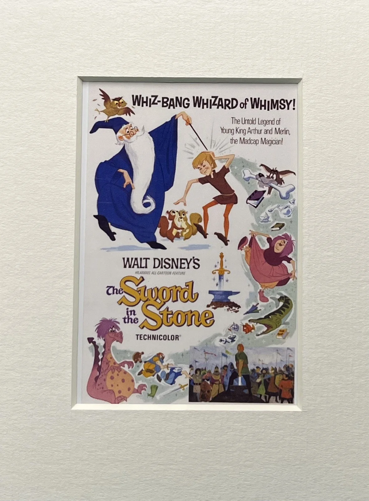 THE SWORD IN THE STONE. . . . 35mm Film Cell Mounted Display, image 2