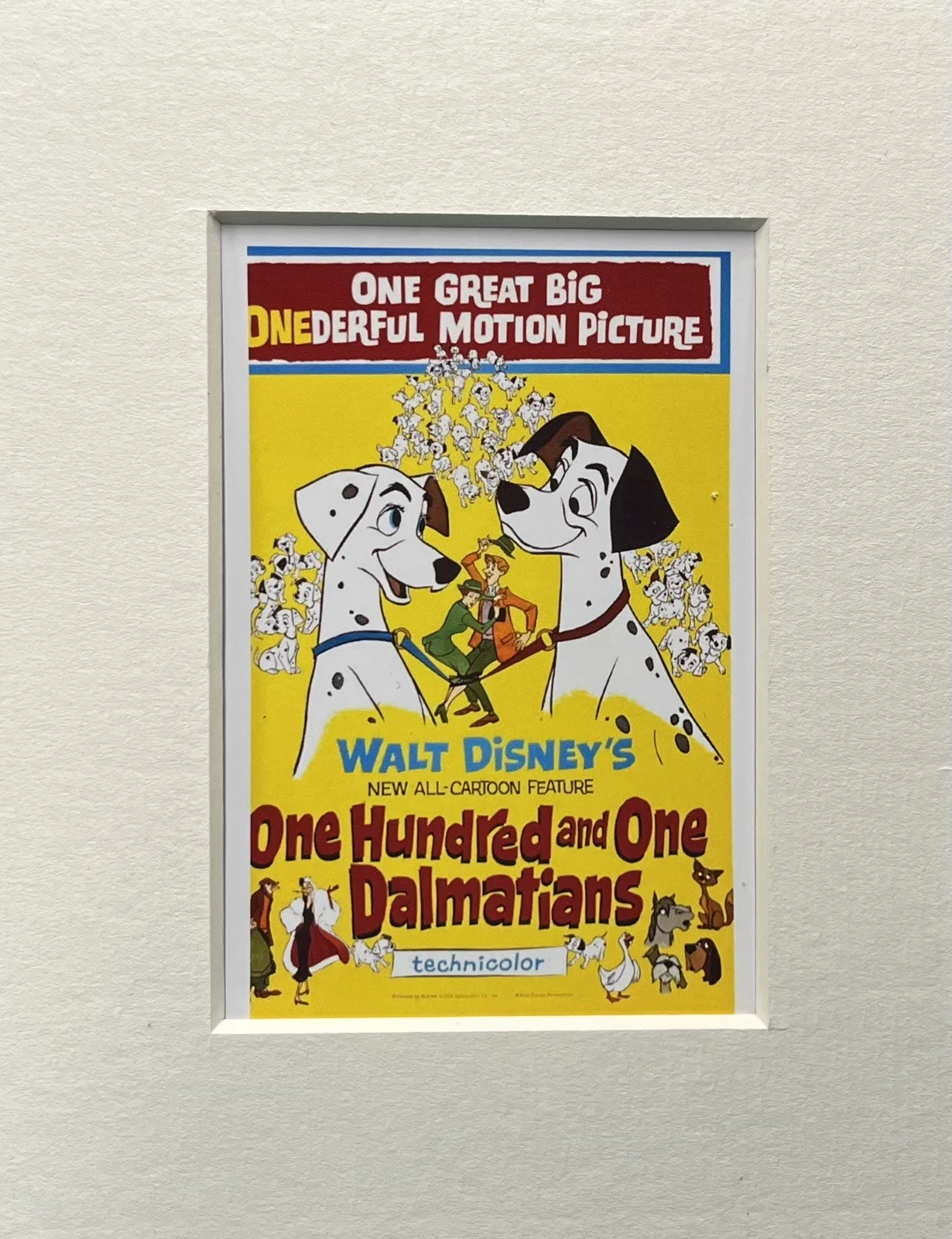 ONE HUNDRED AND ONE DALMATIONS . . . . 35mm Film Cell Mounted Display, image 2