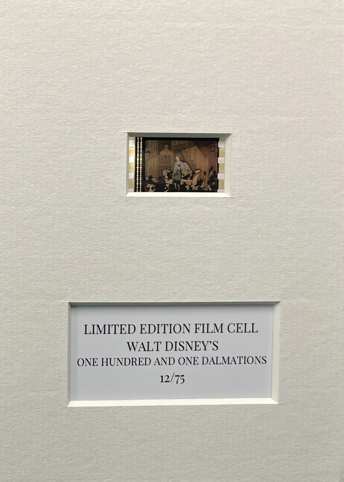 ONE HUNDRED AND ONE DALMATIONS . . . . 35mm Film Cell Mounted Display, image 3
