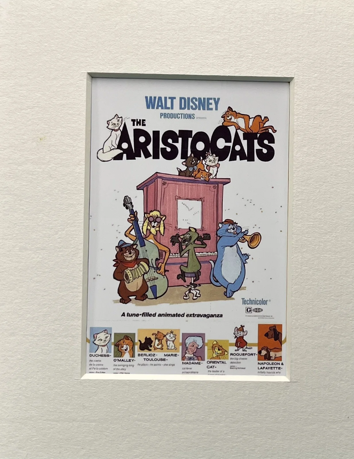 ARISTOCATS. . . . 35mm Film Cell Mounted Display, image 2
