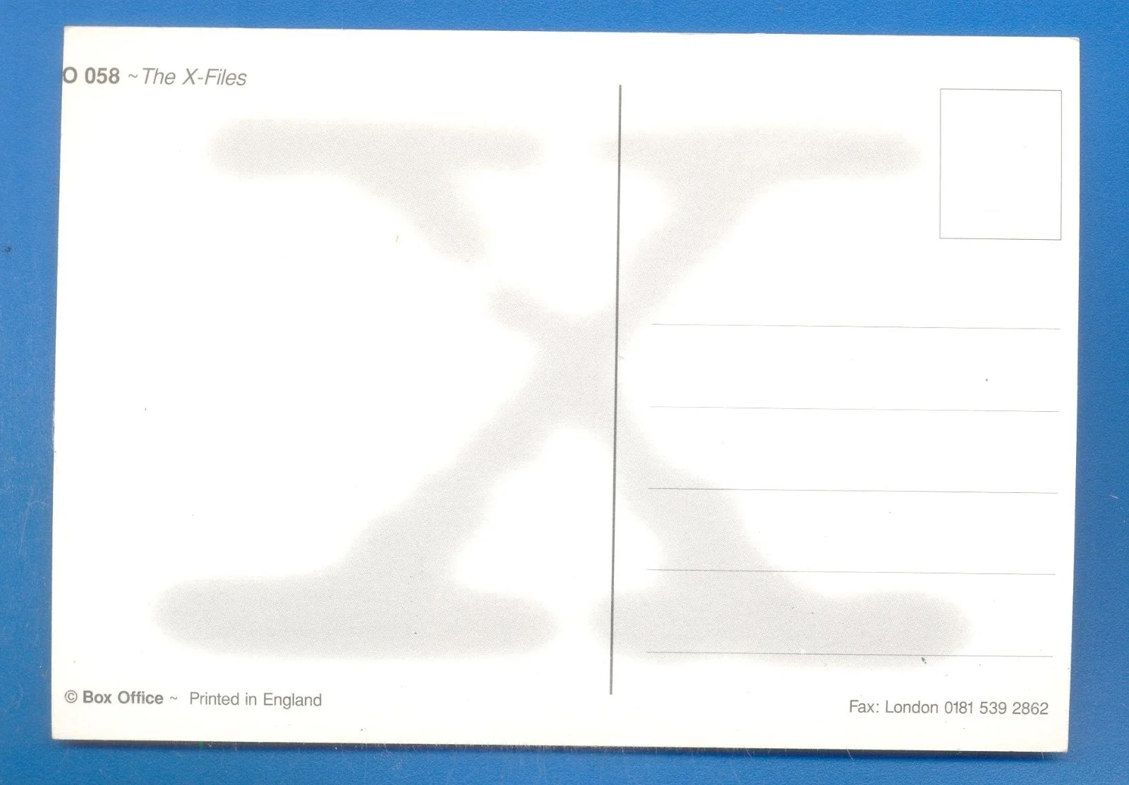 THE X-FILES.POSTCARD, image 2