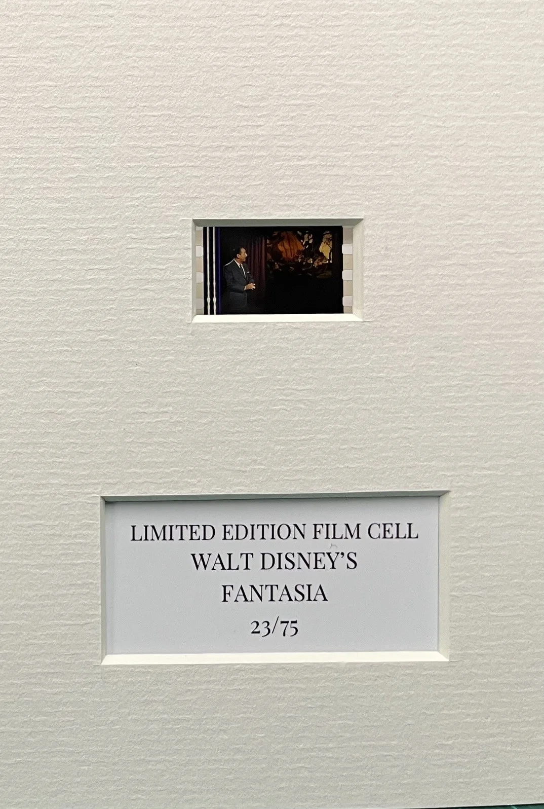 FANTASIA. . 35mm Film Cell Mounted Display, image 3