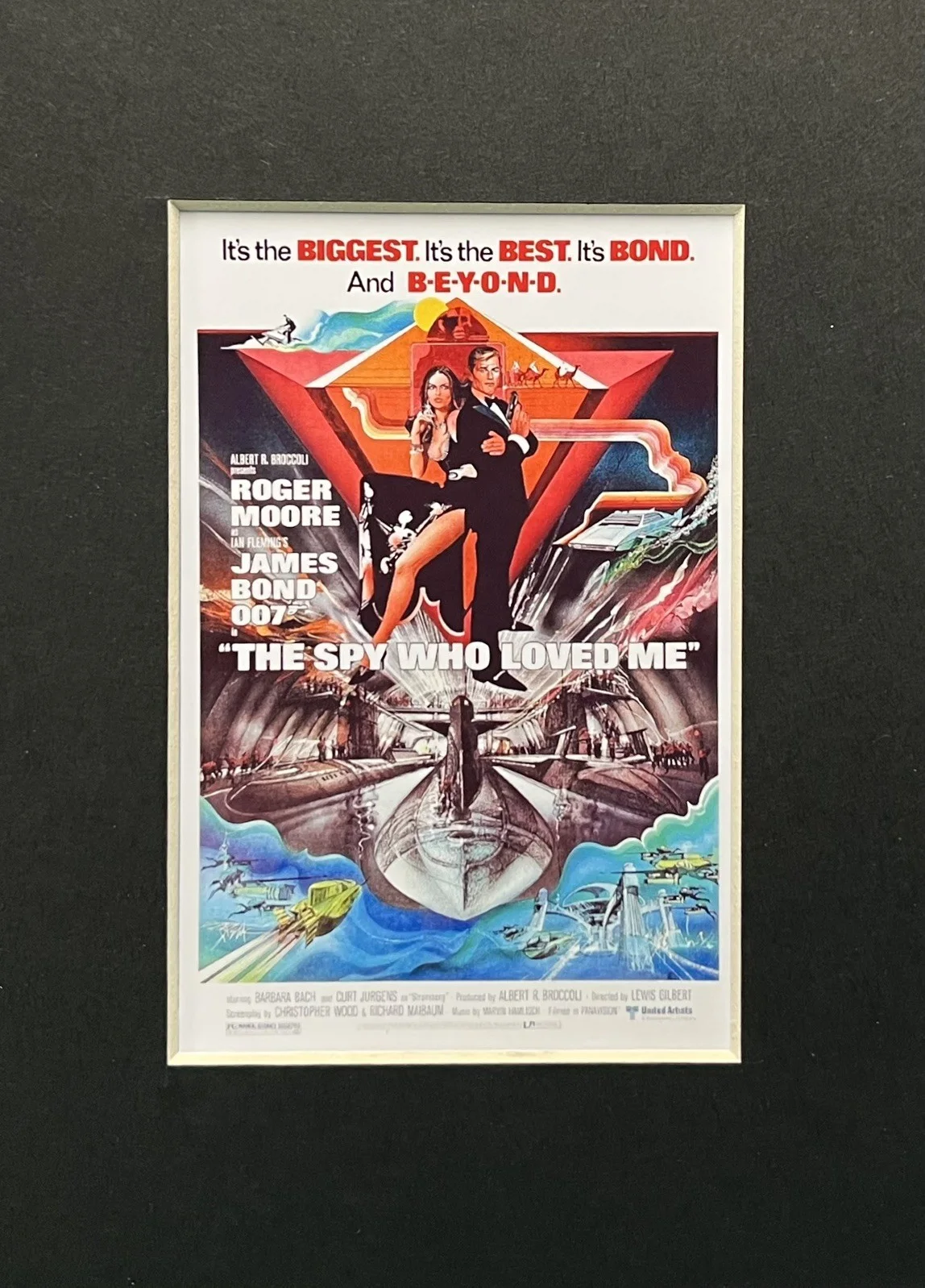 007 JAMES BOND.THE SPY WHO LOVED ME . 35mm Film Cell Mounted Display, image 2