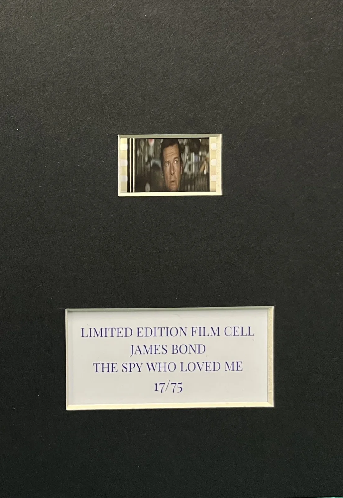 007 JAMES BOND.THE SPY WHO LOVED ME . 35mm Film Cell Mounted Display, image 3