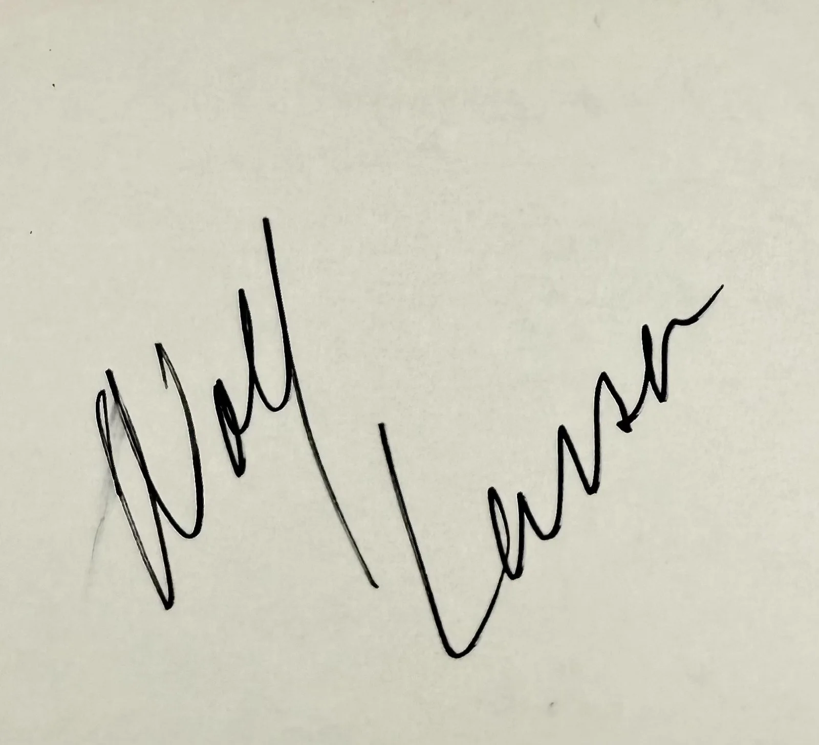 Wolf Larson — WOLF LARSON Signed Autograph 4x6 INDEX CARD L.A. Heat Tracks of a Killer TARZAN, image 2