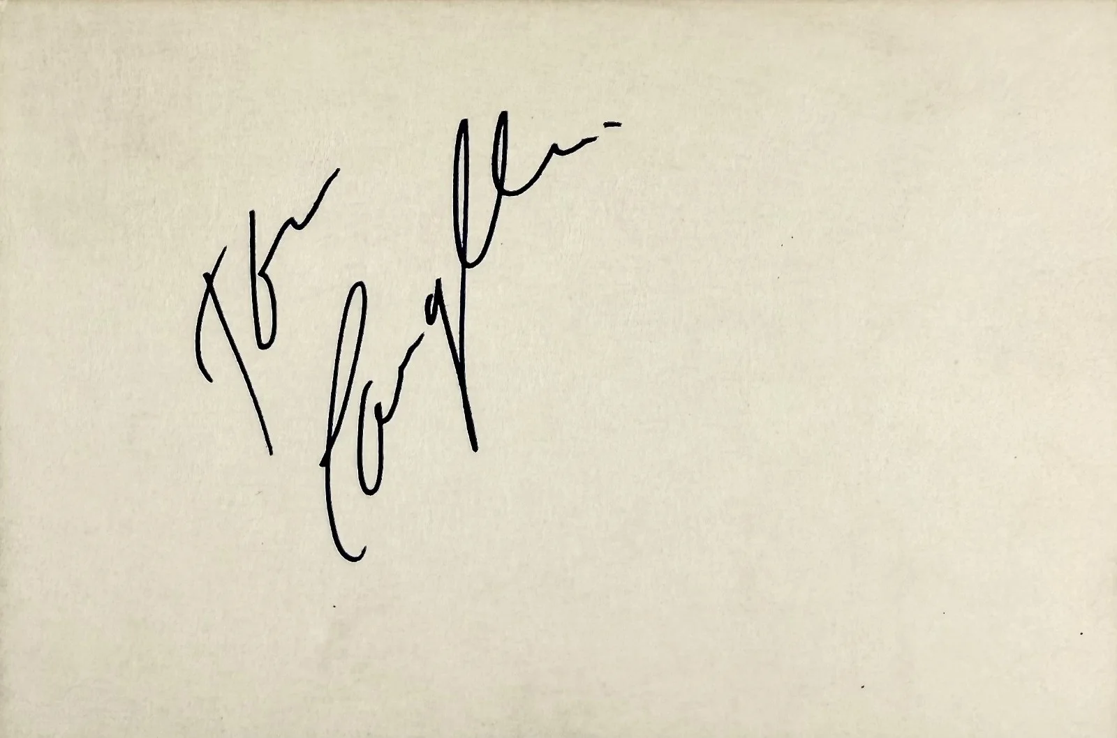 Tom Laughlin — TOM LAUGHLIN Signed Autographed 4x6 INDEX CARD The Master Gunfighter BILLY JACK, image 4