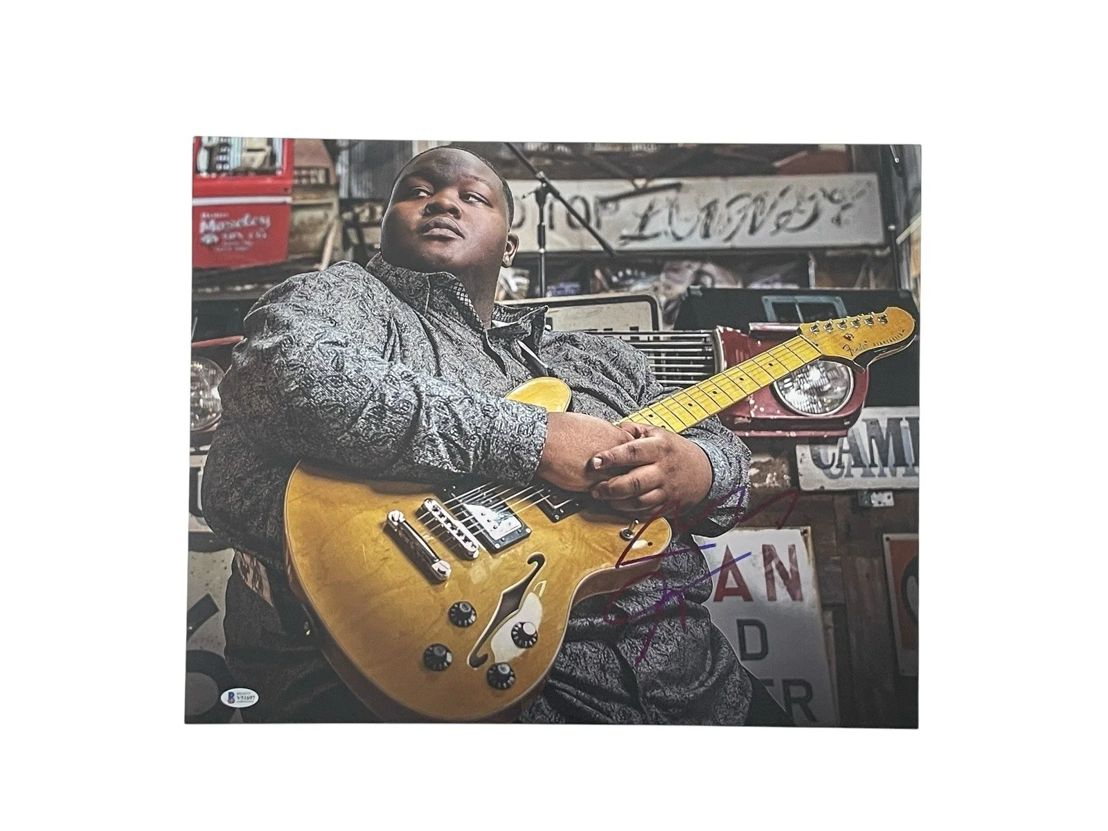 Kingfish Christone Ingram Signed Autographed 16x20 Photo Blues Beckett Certified, image 3