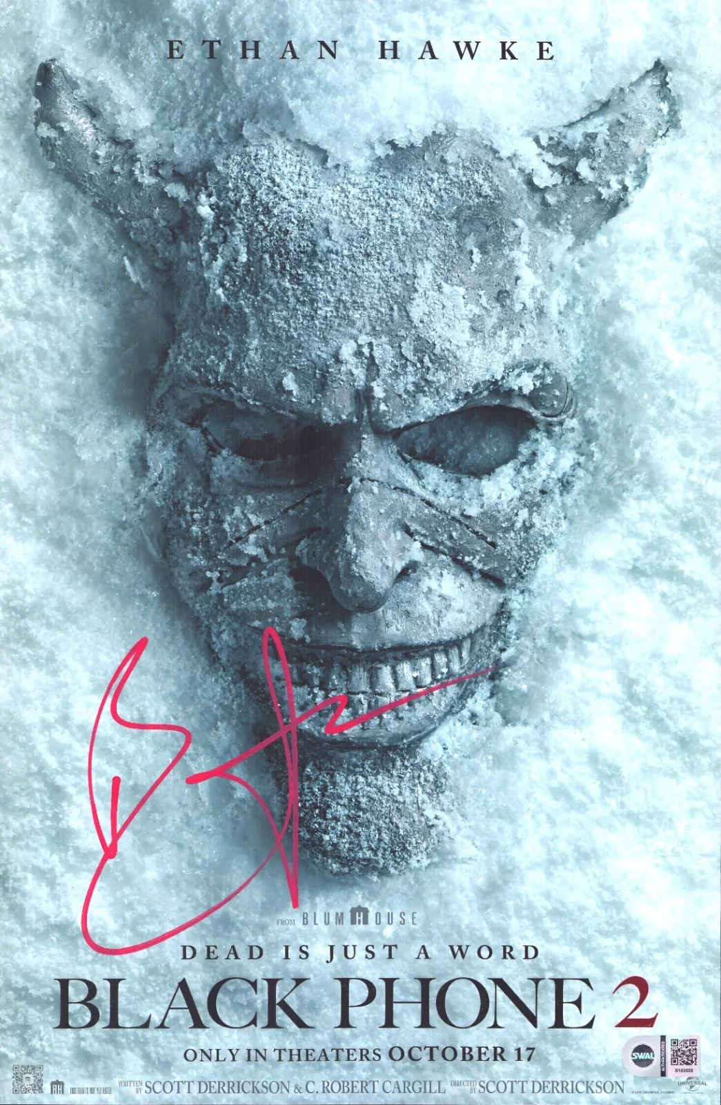 ethan hawke — Ethan Hawke Signed 11x17 Photo Black Phone 2 SWAU