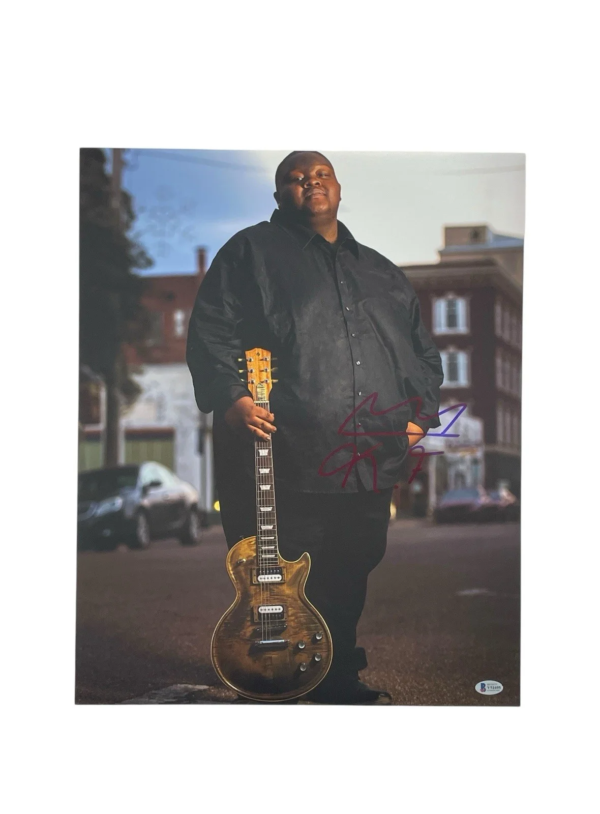 Kingfish Christone Ingram Signed Autographed 16x20 Photo Blues Beckett Certified, image 3