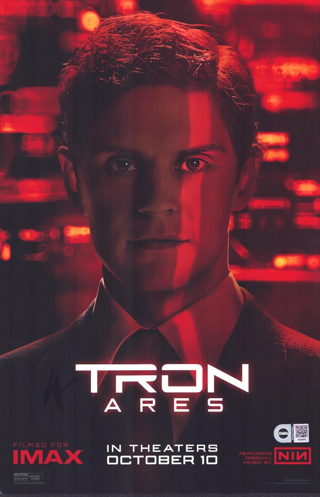 evan peters — Evan Peters Signed 11x17 Photo Tron: Ares SWAU