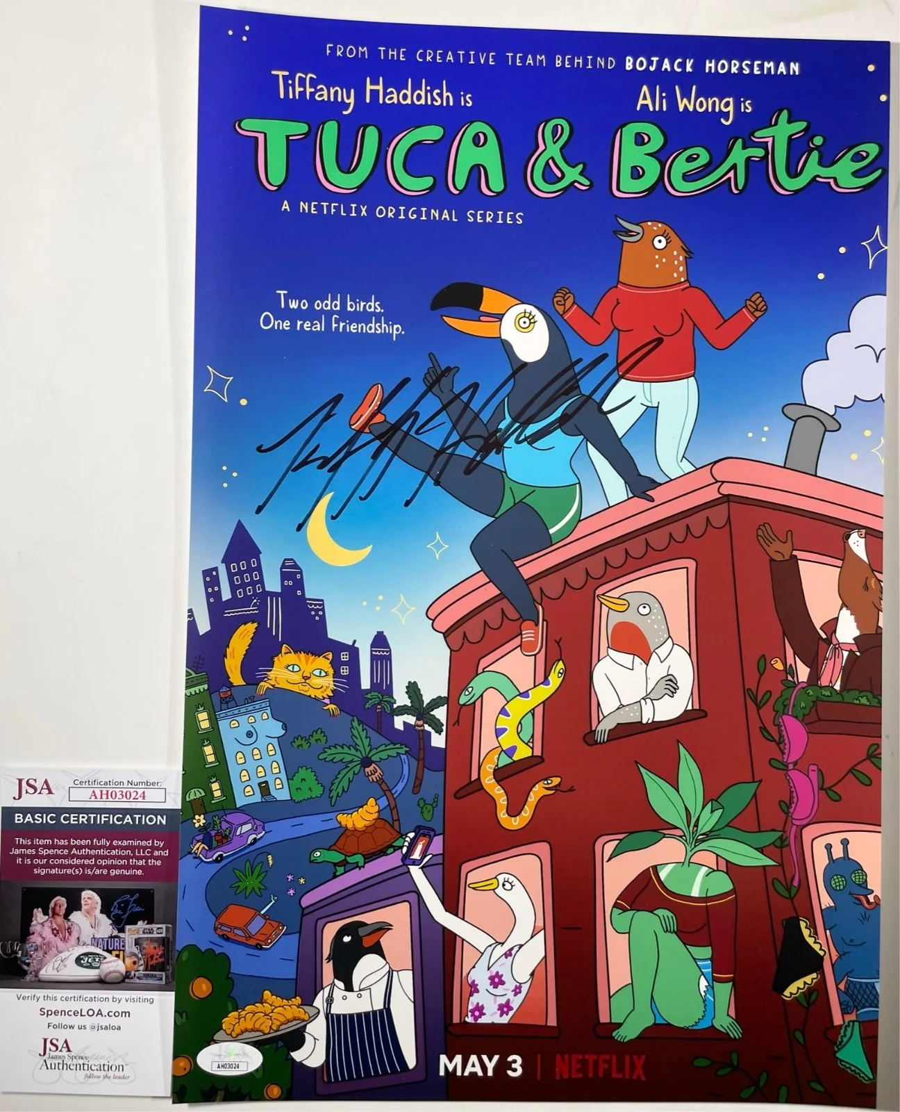 Tiffany Haddish — Tiffany Haddish Signed Tuca & Bertie 11x17 Poster Authentic Autograph JSA COA