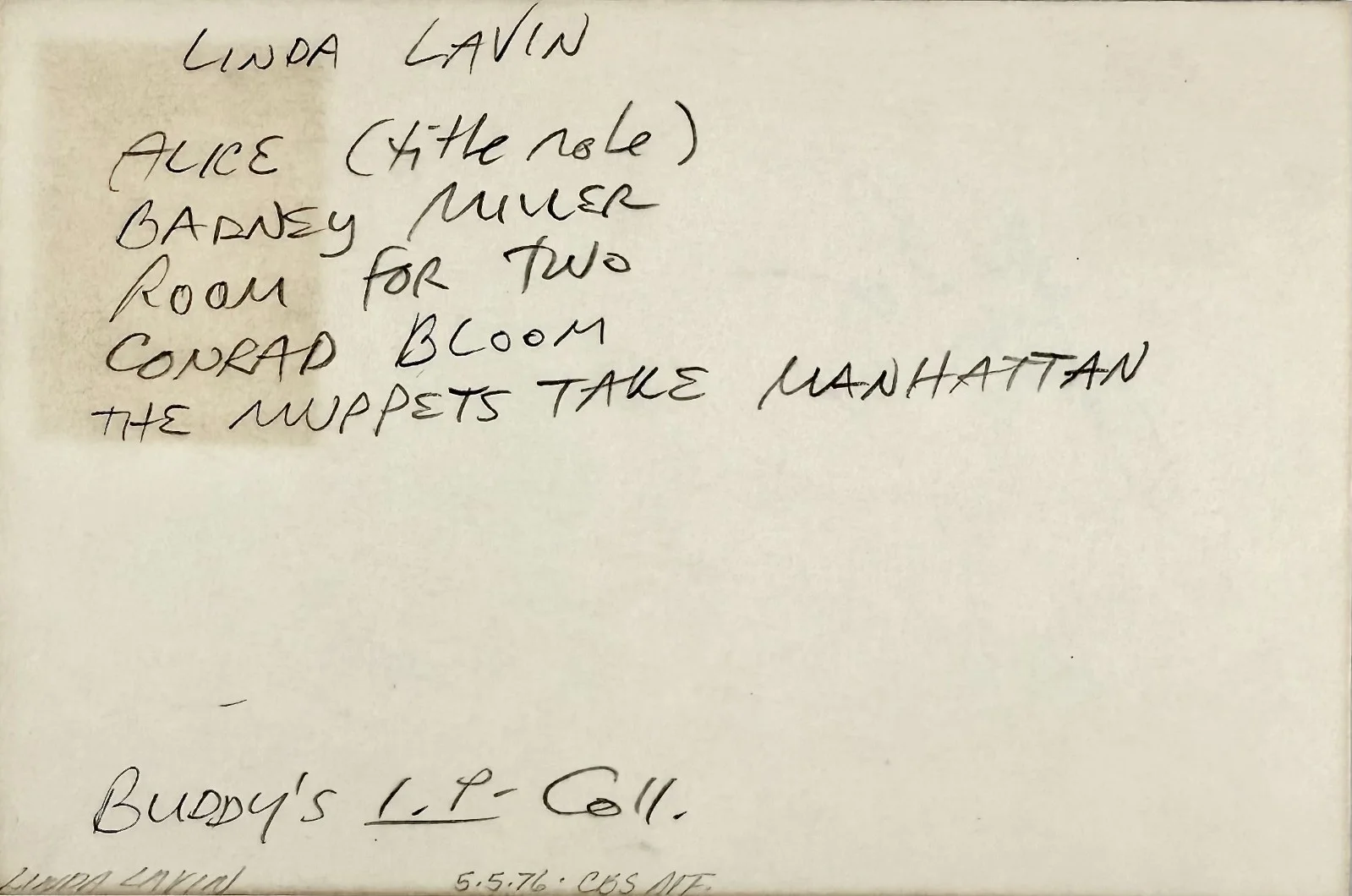 Linda Lavin — LINDA LAVIN Signed Autographed 4x6 INDEX CARD ALICE B Positive Room for Two 9JKL, изображение 3