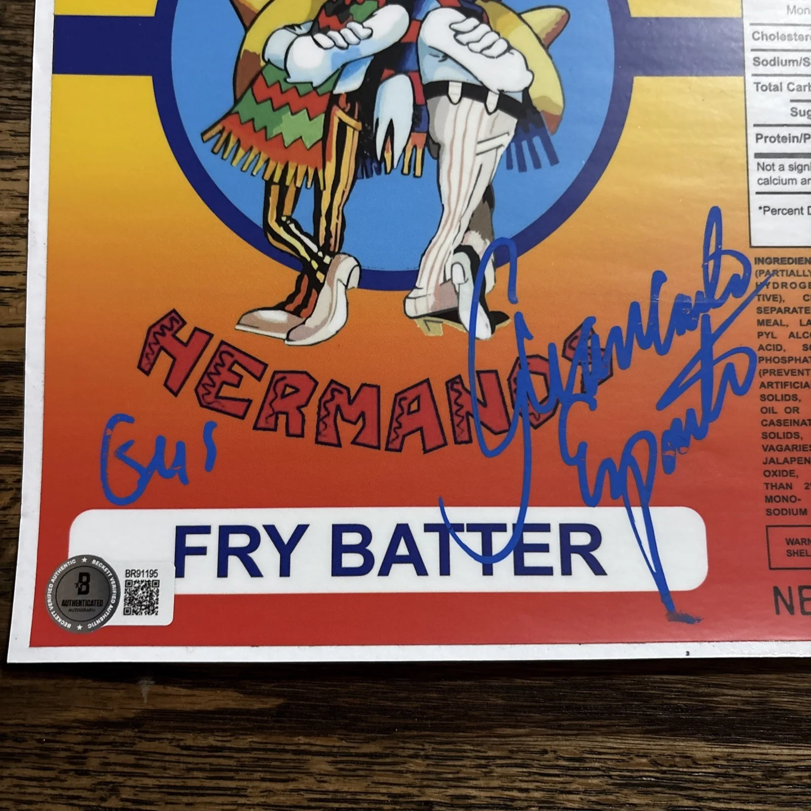 Giancarlo Esposito Breaking Bad Gus Signed Los Pollos Hermanos Beckett COA, image 2