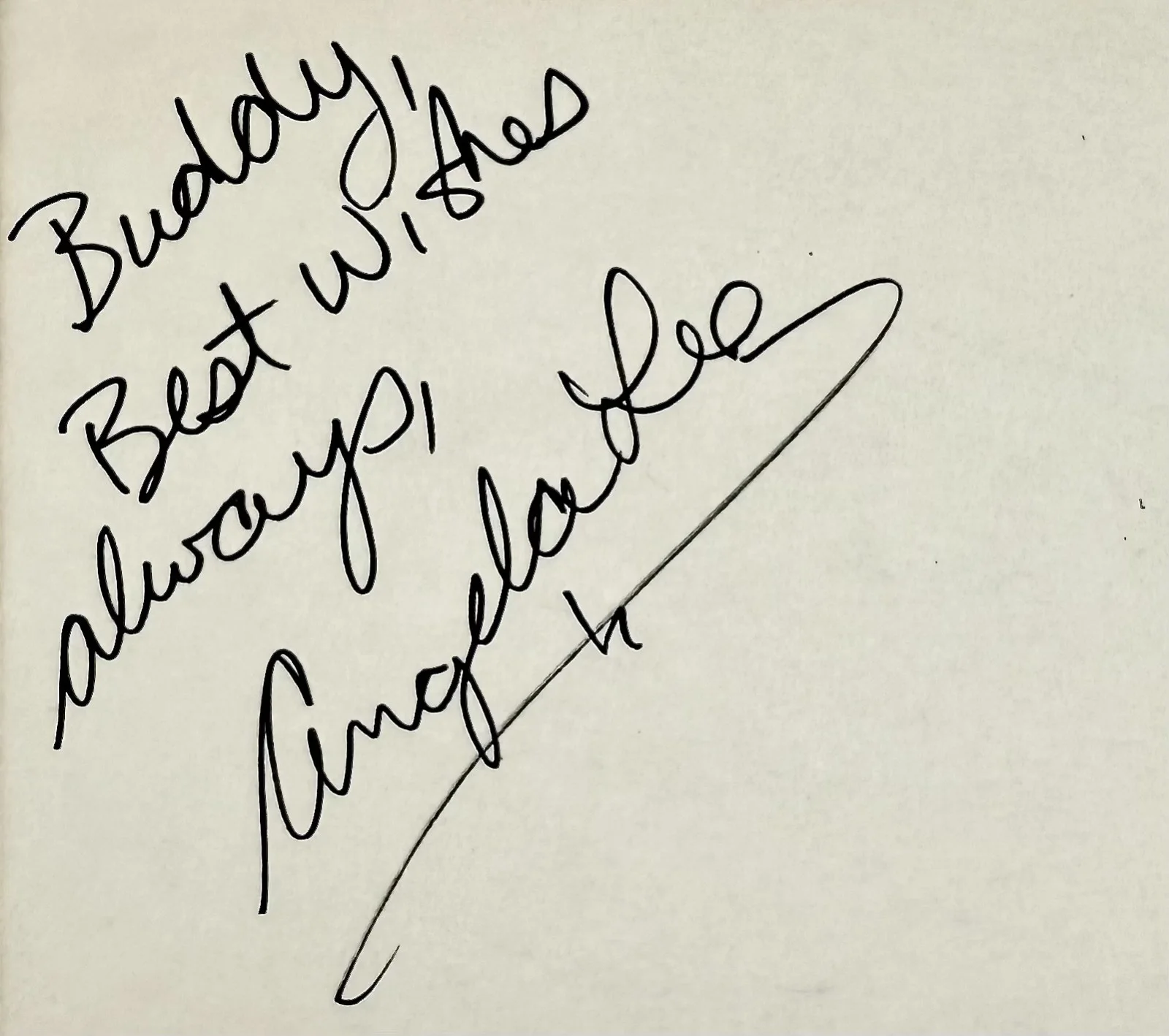 Angela Lee — ANGELA LEE Signed Autographed INDEX CARD Charlie Brown & Snoopy Show LUCY VOICE, изображение 2