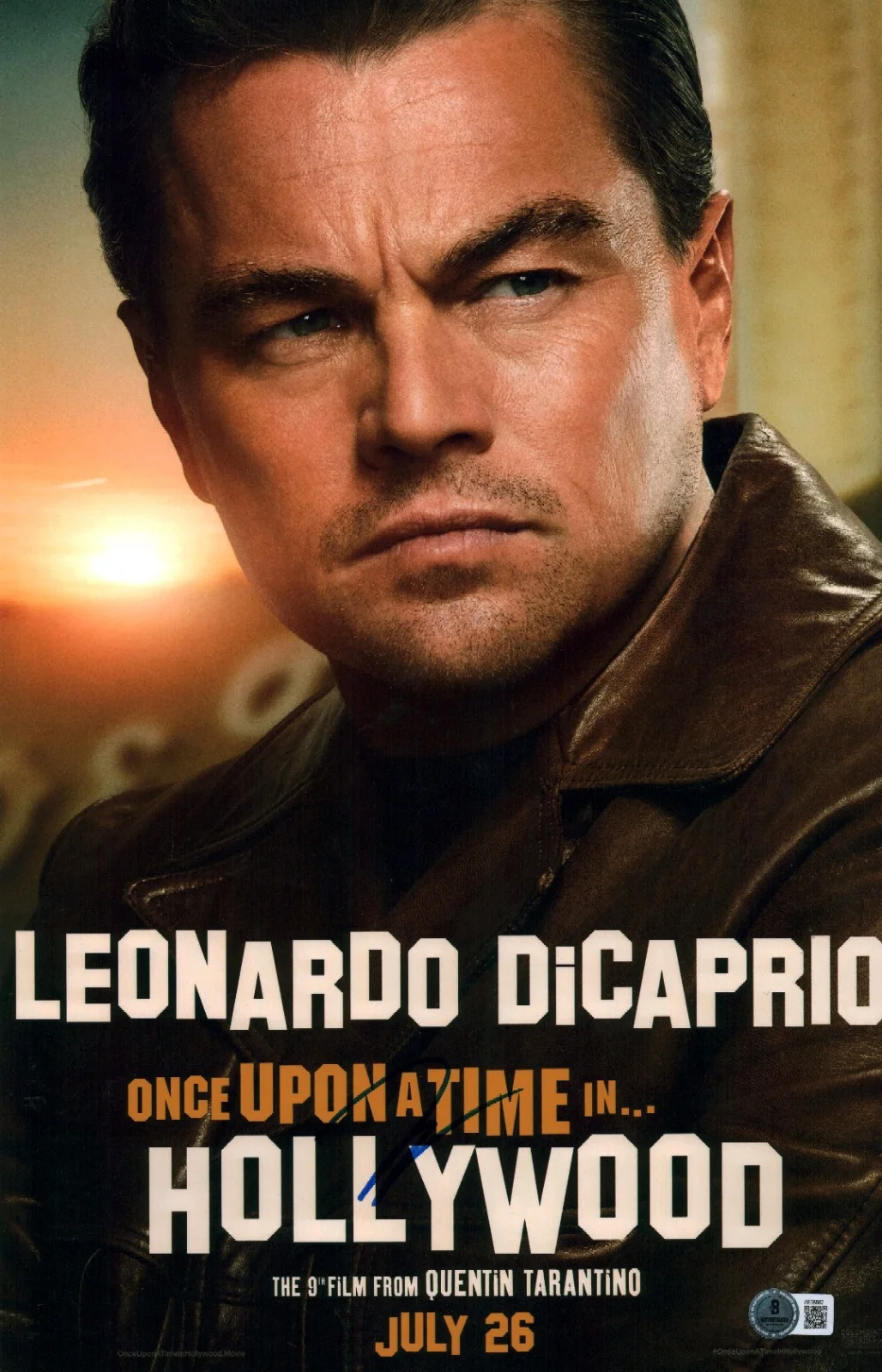 Leonardo Dicaprio — LEONARDO DICAPRIO SIGNED ONCE UPON A TIME IN HOLLYWOOD 11X17 PHOTO BAS LOA COA