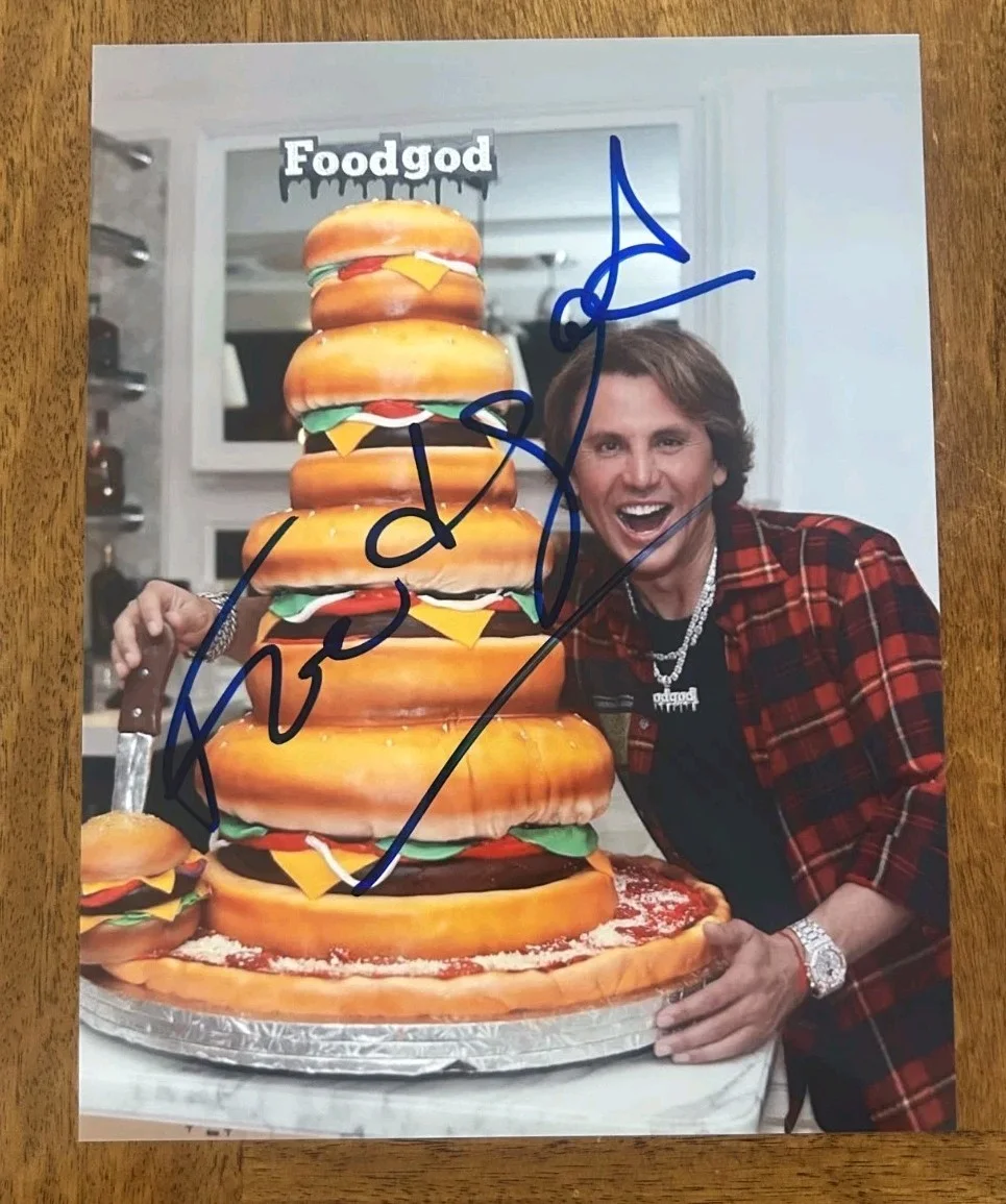 Jonathan Cheban — JONATHAN CHEBAN FOOD GOD Signed Autographed 8.5" x 11" Photo