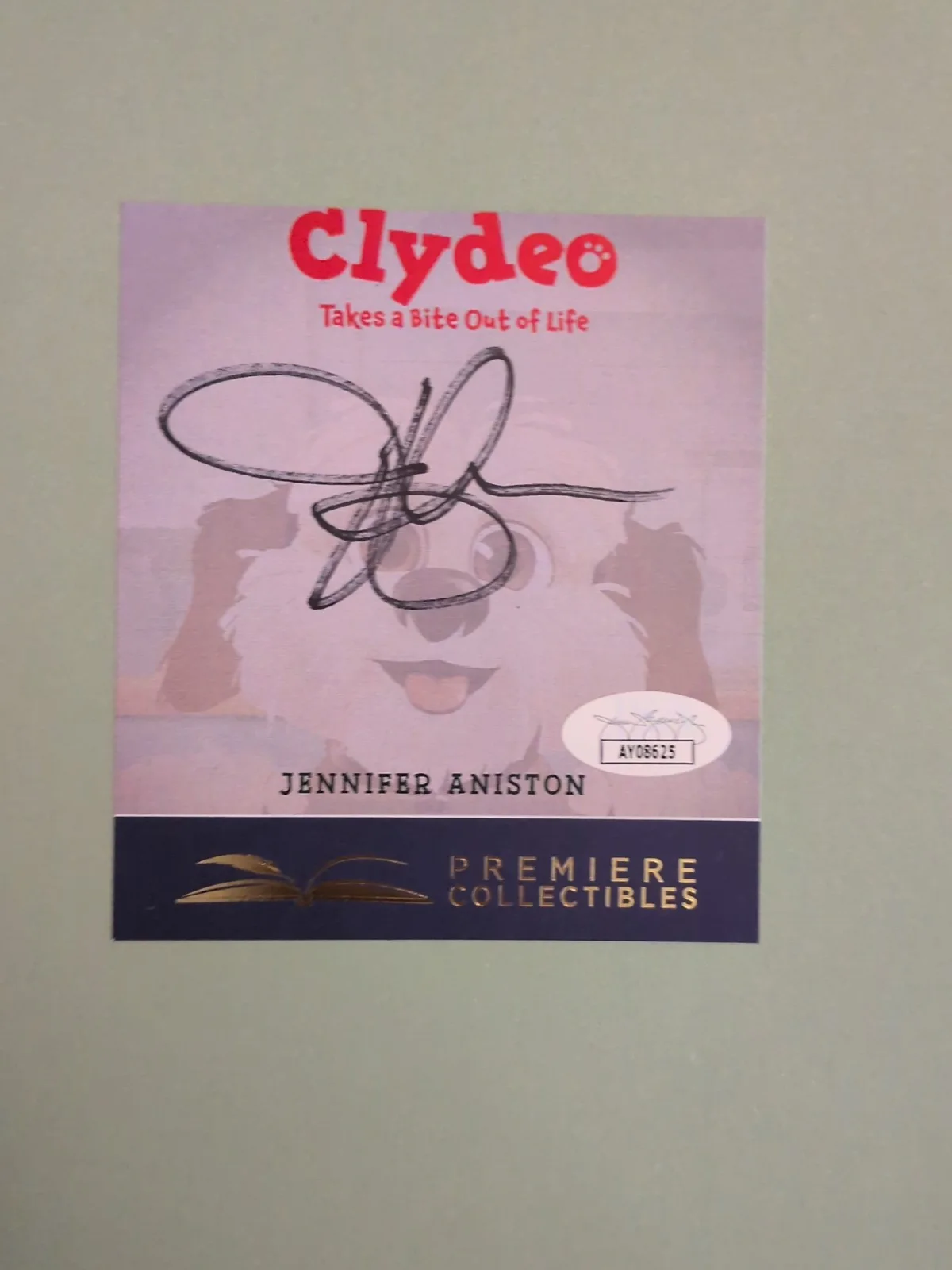 JENNIFER ANISTON SIGNED BOOK AUTOGRAPH JSA FRIENDS CLYDEO RACHEL GREEN, изображение 5