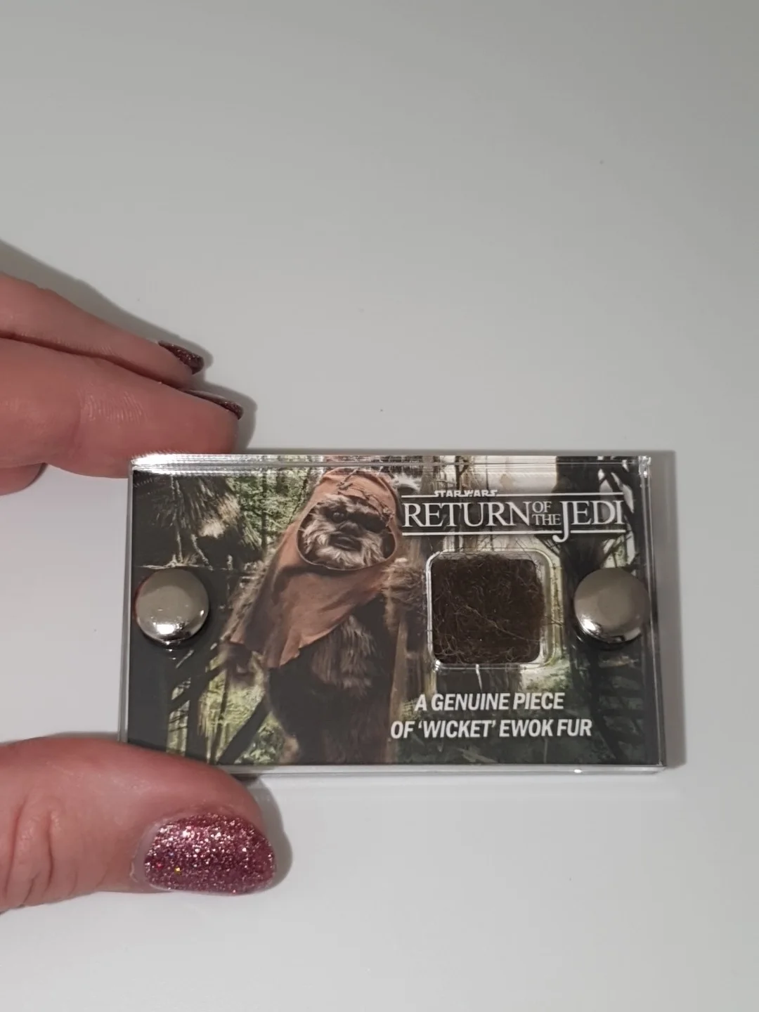 Movie Prop display Star Wars Return of the Jedi Ewok fur prop section with coa., изображение 5