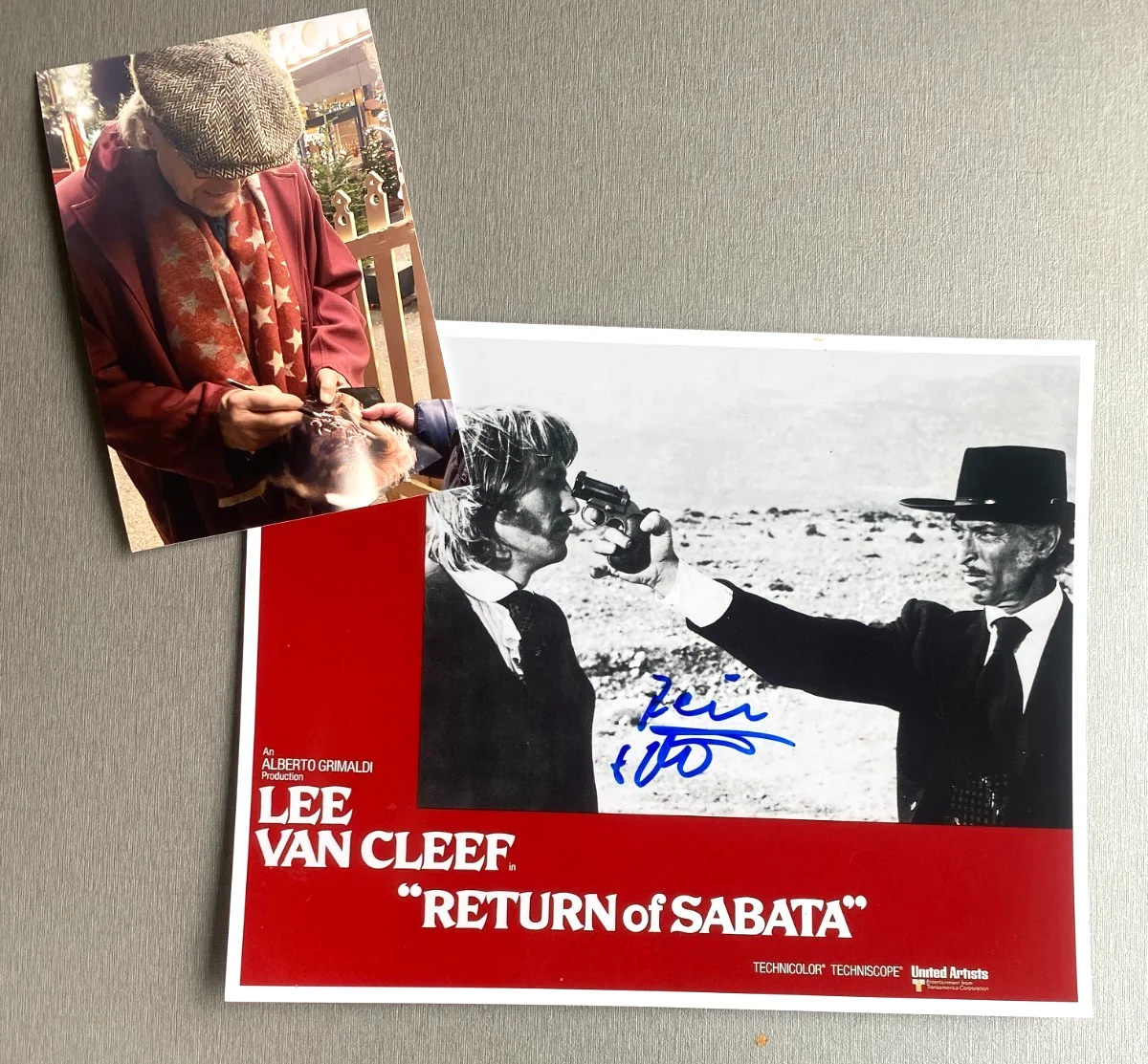 Rainer Schöne — RAINER SCHÖNE "Return Of Sabata" German actor in person autograph photo 8x10