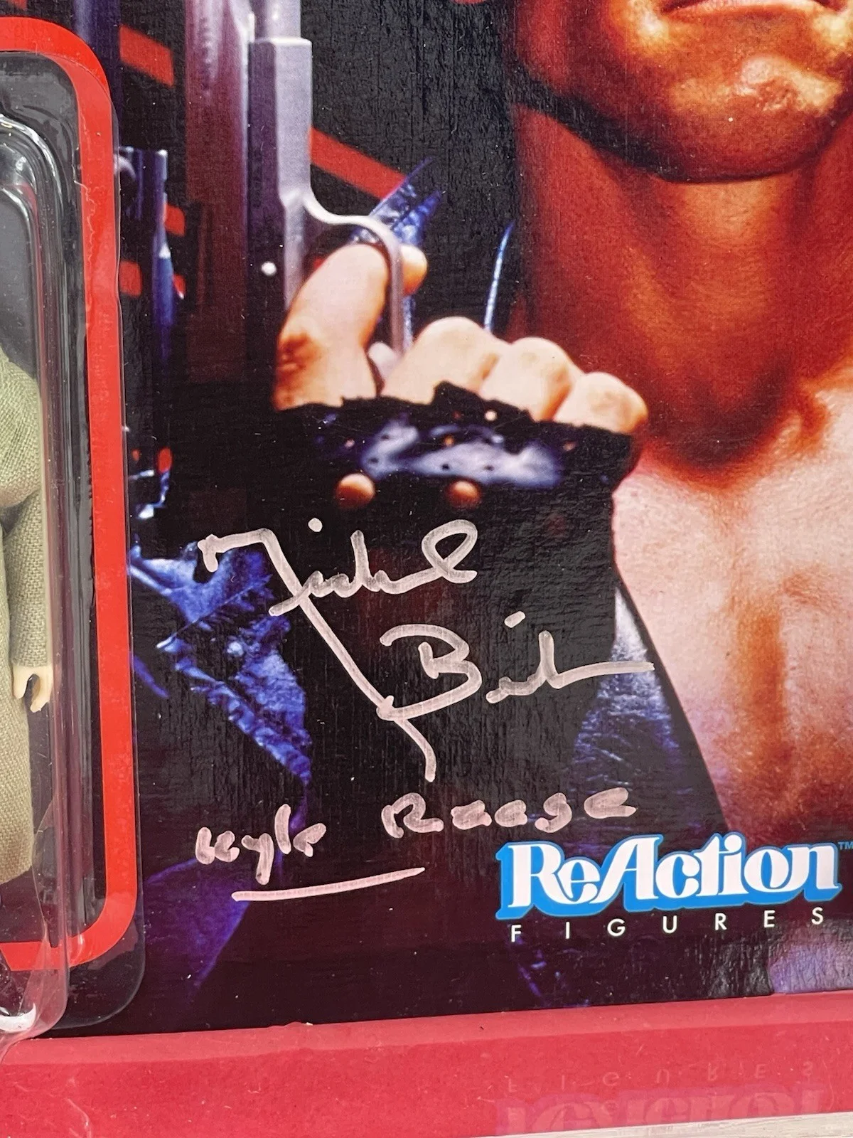 The Terminator Kyle Reese Signed By Michael Biehn Super 7 action figure JSA Cert, image 3