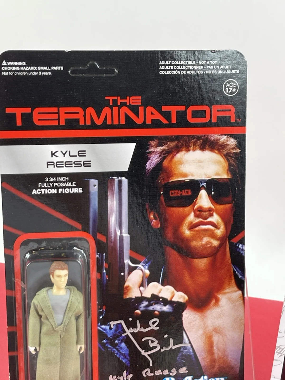 The Terminator Kyle Reese Signed By Michael Biehn Super 7 action figure JSA Cert, image 5