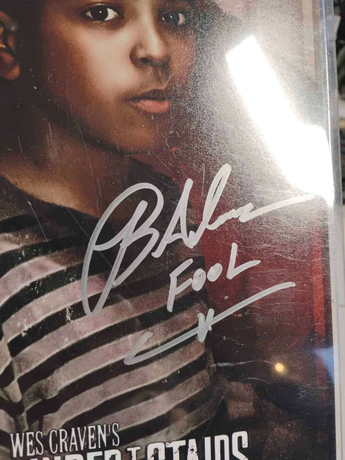 Brandon Adams — Brandon Adams (The People Under The Stairs) Signed AUTO 8X10 Beckett 077/200, image 3