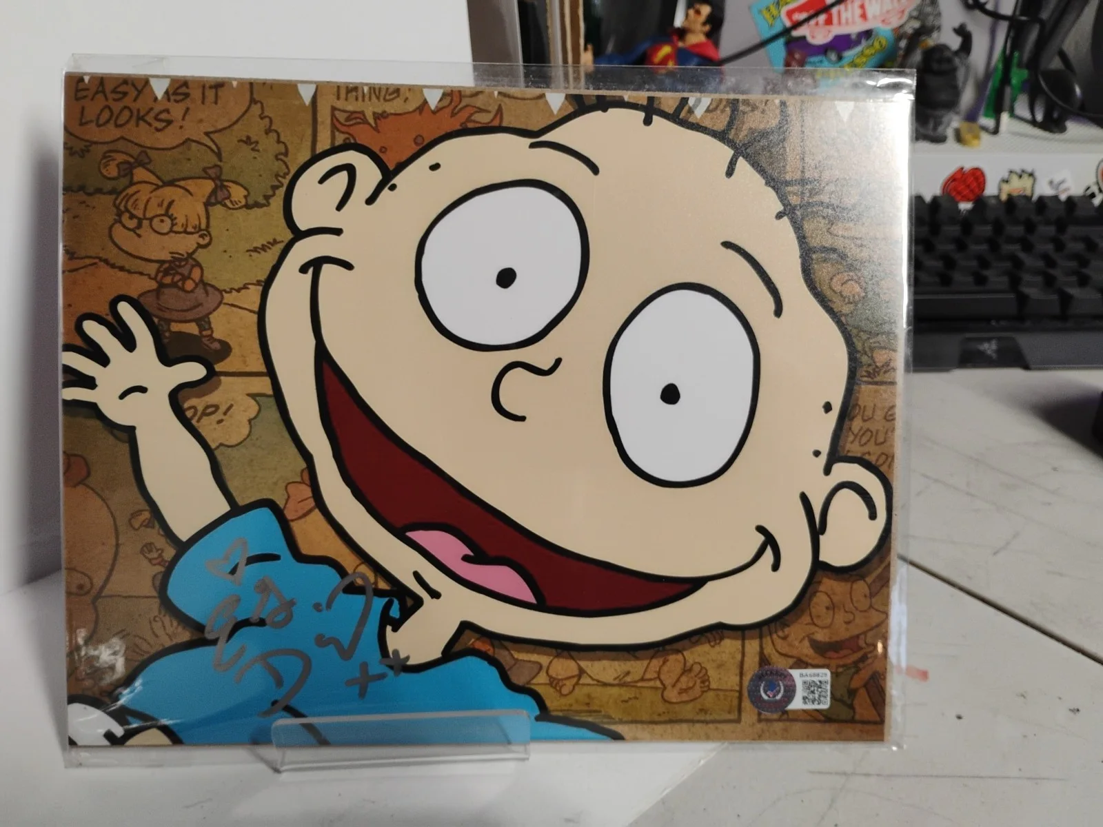 EG DAILY — BAM BOX E.G. DAILY AUTOGRAPHED PHOTO RUGRATS TOMMY PICKLES #1 BECKETT CERT