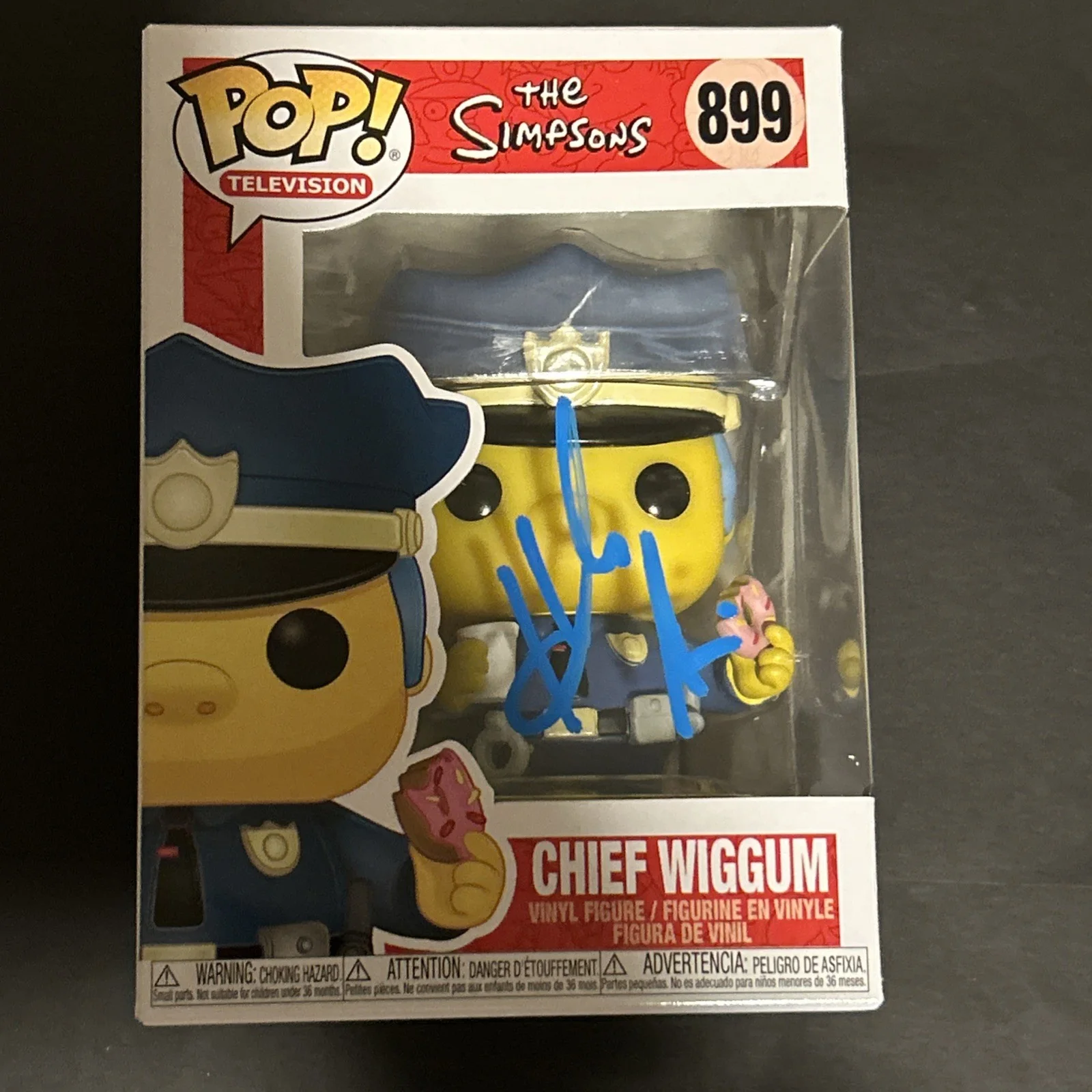 Hank Azaria — Hank Azaria "The Simpsons" AUTOGRAPH Signed 'Chief Wiggum' 899 Funko Pop COA