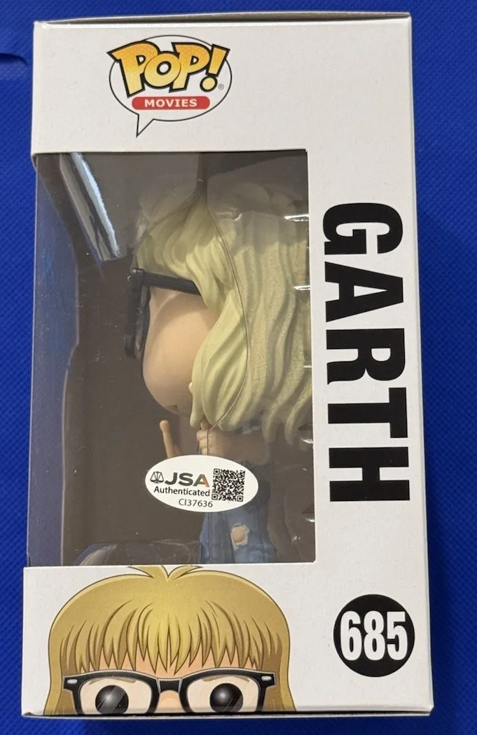 Dana Carvey — Dana Carvey Signed Funko Pop Wayne's World Garth #685 Autograph JSA COA, изображение 2
