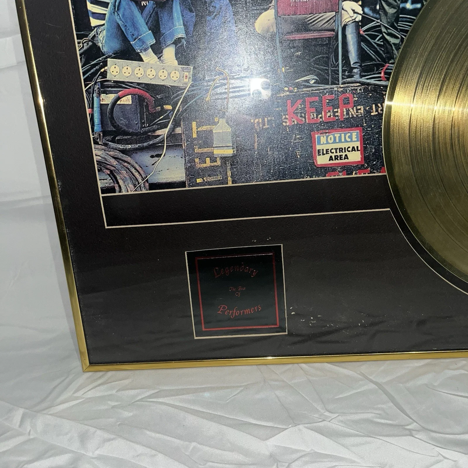 24k Gold Plated Who Are You LP Record Golg Framed With Album Cover, изображение 3