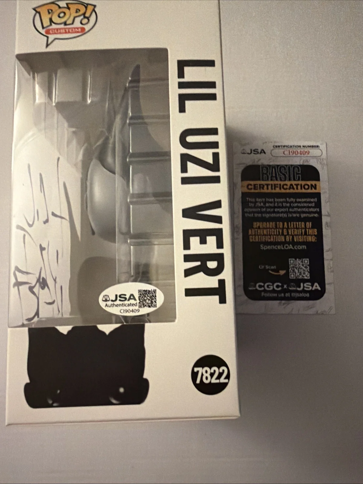 RARE 87/100 Lil Uzi Very Autographed Signed Funko Pop! RARE JSA COA, изображение 3