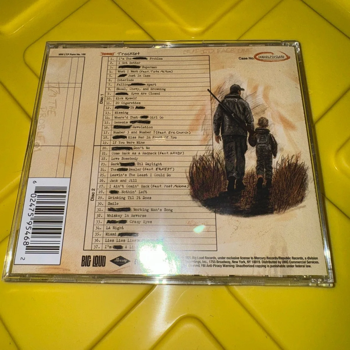 🌀Morgan Wallen Signed I’m The Problem CD - Framed Autographed🌀, image 5