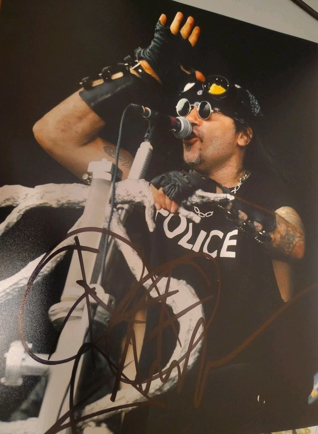 Ministry Signed Al Jorgensen 8z10 Live Peace Anarchy Logos, изображение 2