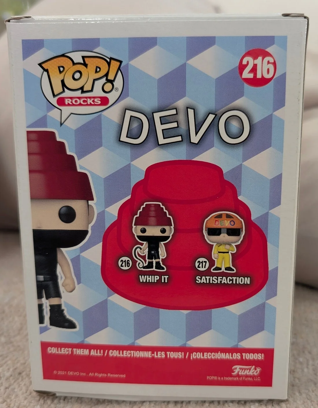 MARK MOTHERSBAUGH signed FUNKO POP Devo WHIP IT JSA Authenticated, image 5