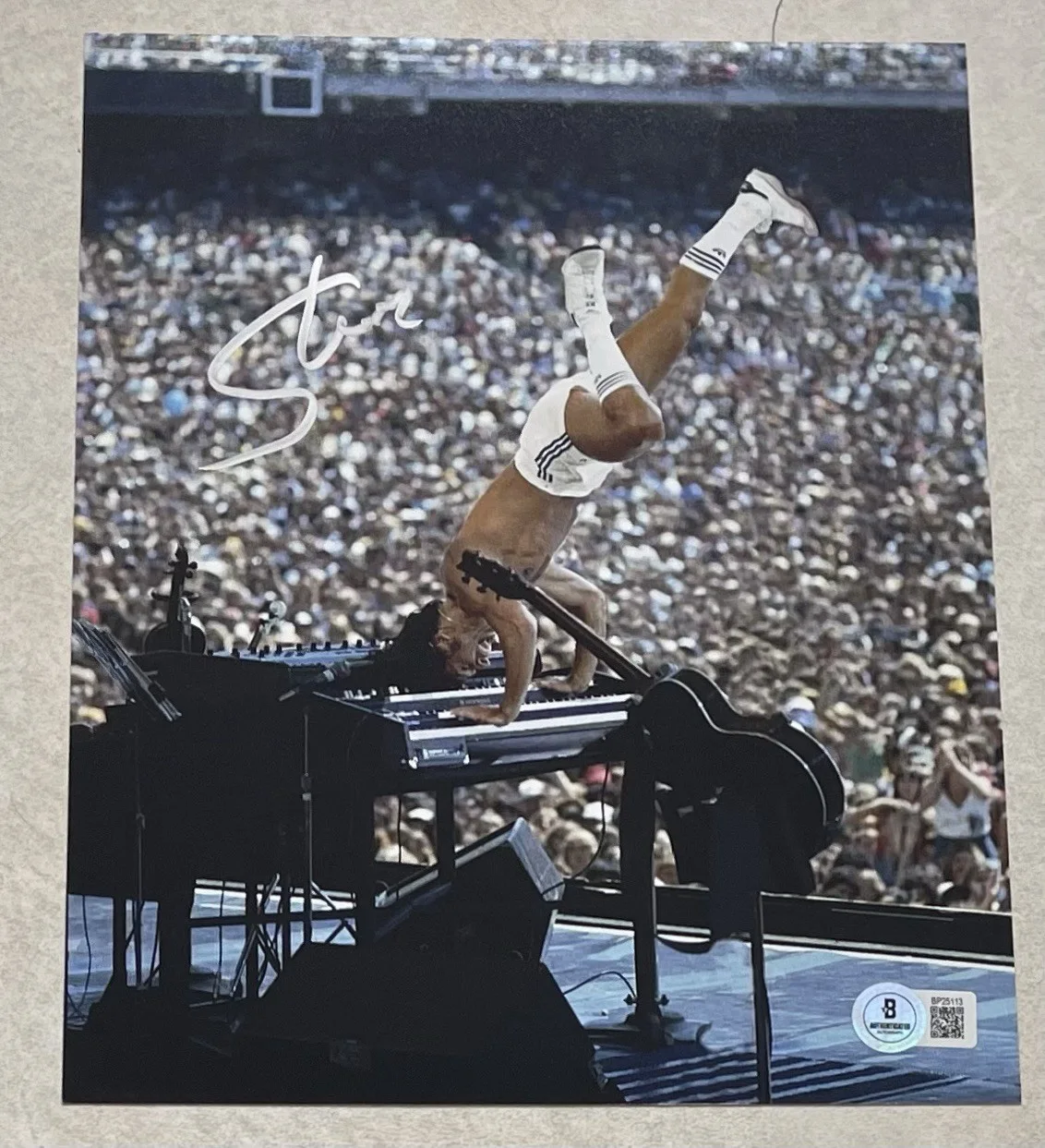 Steve Walsh Signed 8x10 Photo Autographed BAS Kansas Dust in the Wind 13, image 3