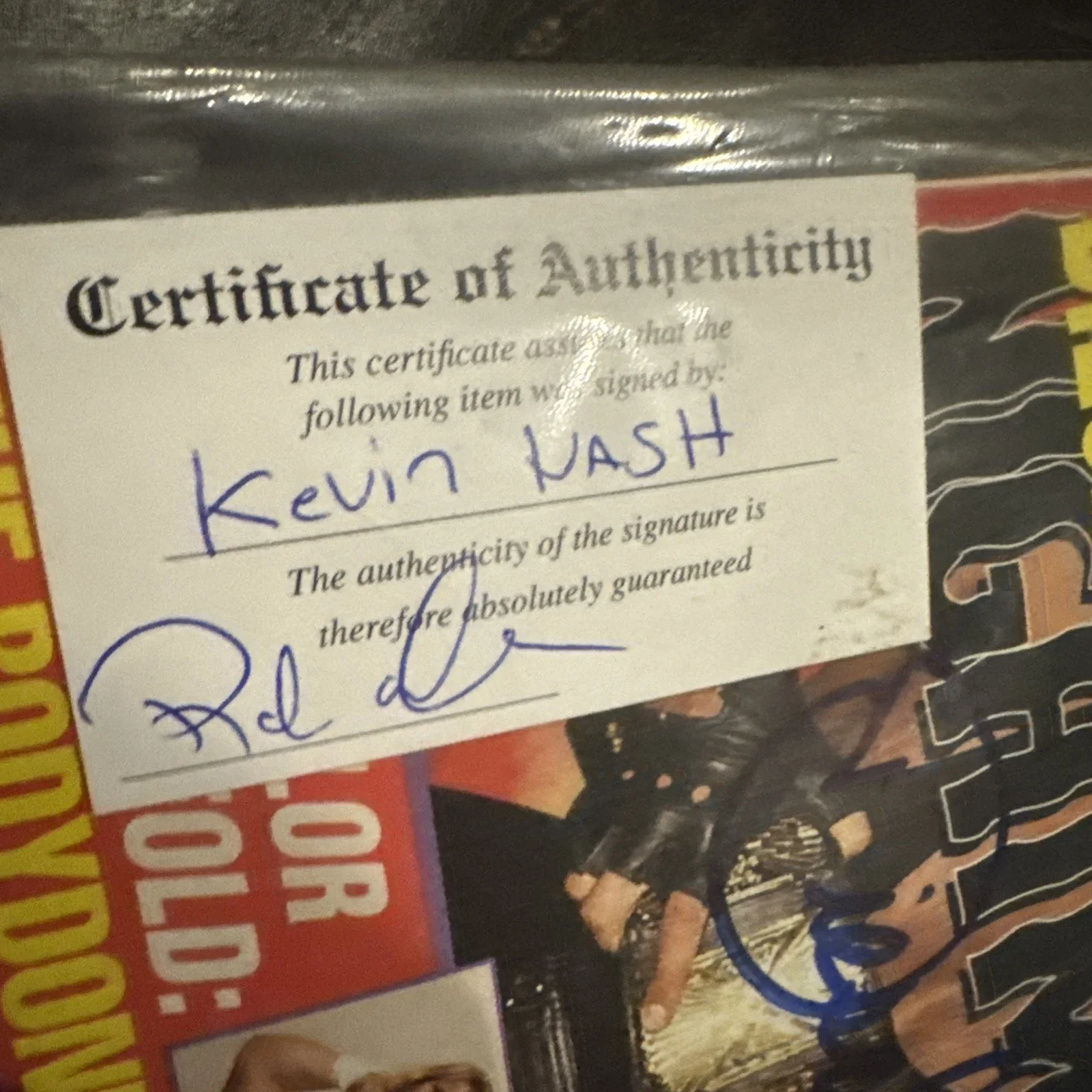 Kevin Nash Diesel — Pro Wrestling Magazine Diesel Signed COA Autograph 1995, image 3