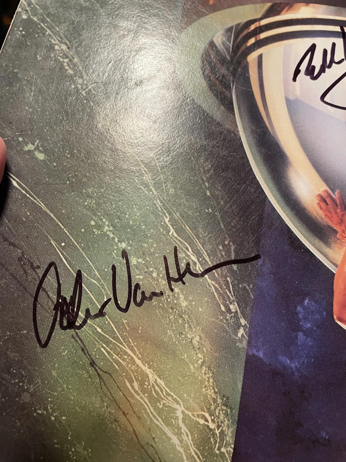 VAN HALEN Signed Autograph record LP Vintage Rock N Roll Music COA LOA X1, image 5