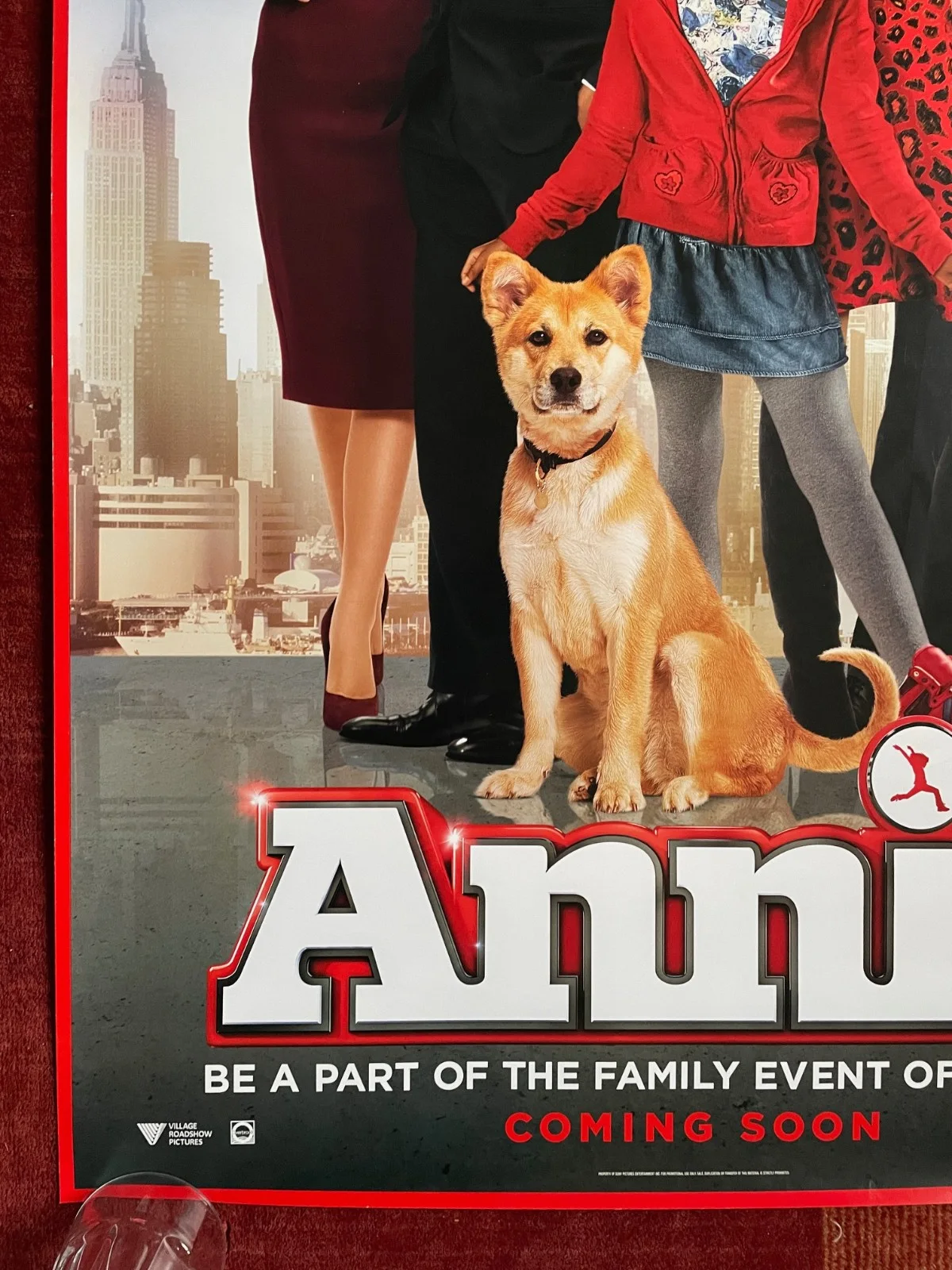 Annie (2014) Original Advance One Sheet Movie Poster Cameron Diaz Jamie Foxx, image 4
