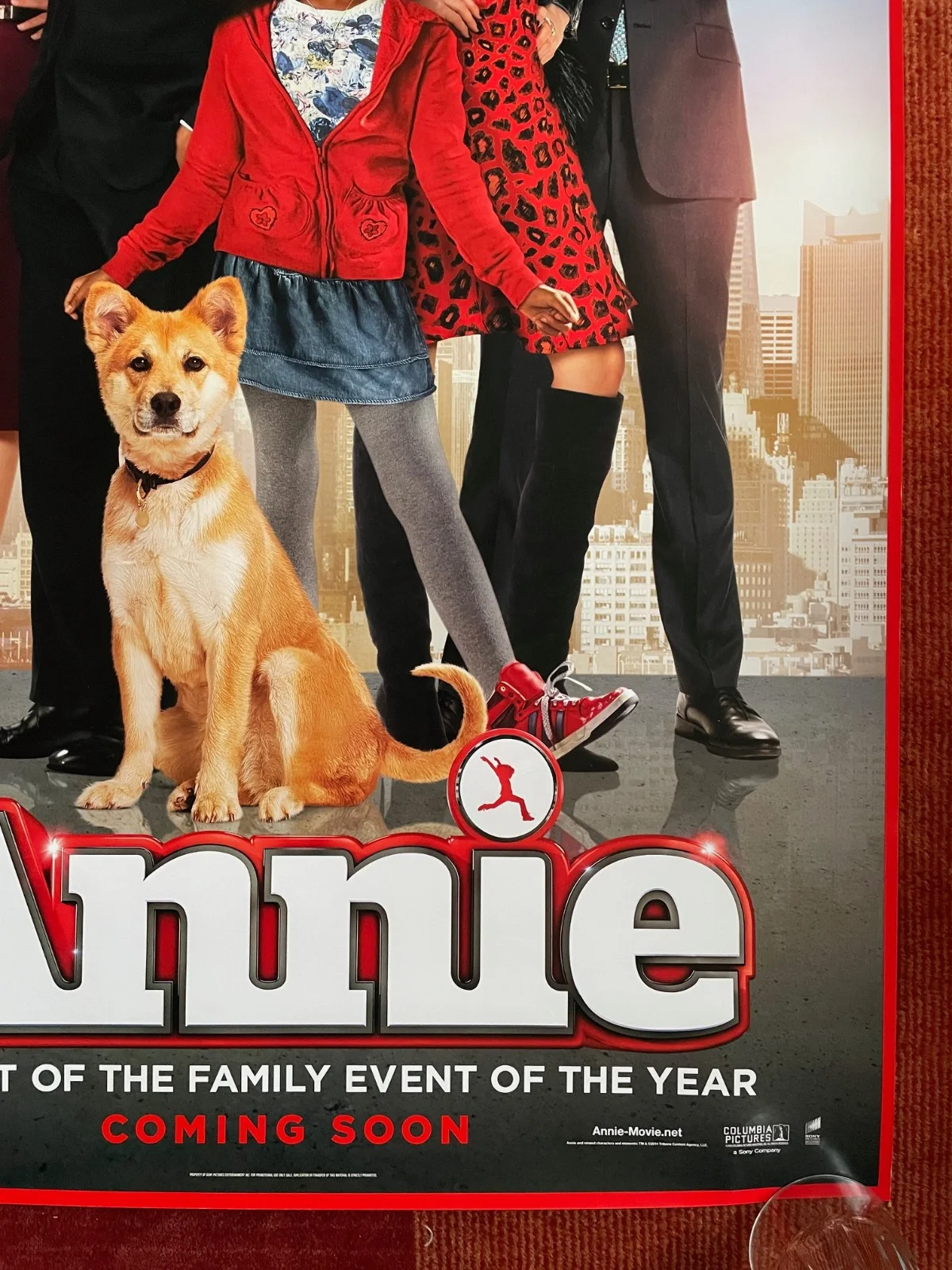 Annie (2014) Original Advance One Sheet Movie Poster Cameron Diaz Jamie Foxx, image 5