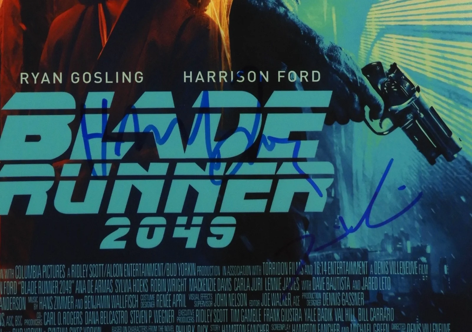 Hans Zimmer Denis Villeneuve JSA signed autograph 12 x 18 Photo Blade Runner, изображение 2
